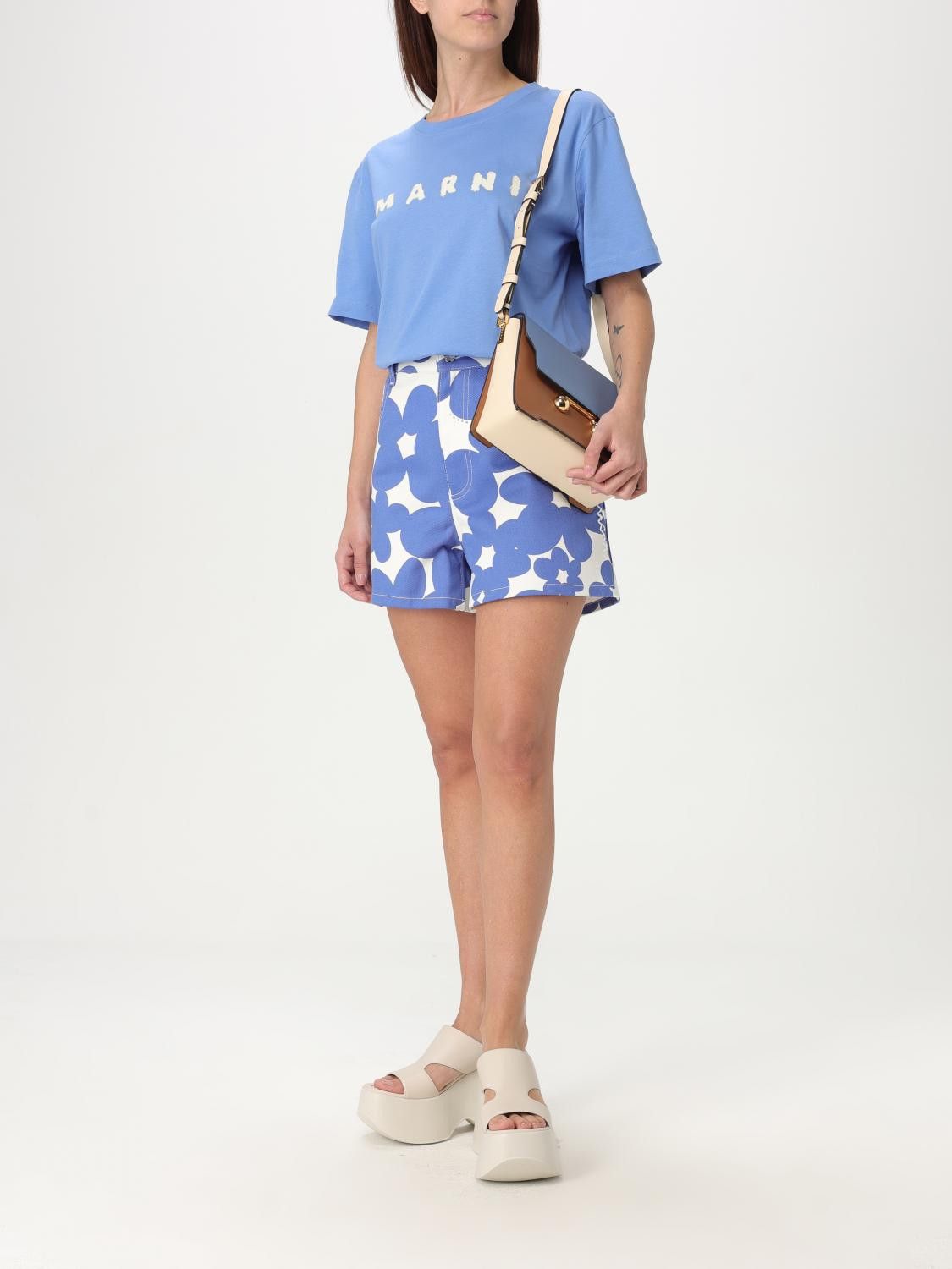 Marni Marni Short Woman Blue Size 27" / US 4 / IT 40 - 2 Thumbnail