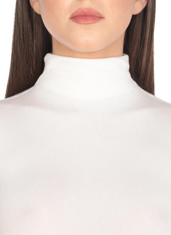 Wolford WOLFORD Women Bodysuit Tops 75083 1001 White Size S / US 4 / IT 40 - 4 Thumbnail
