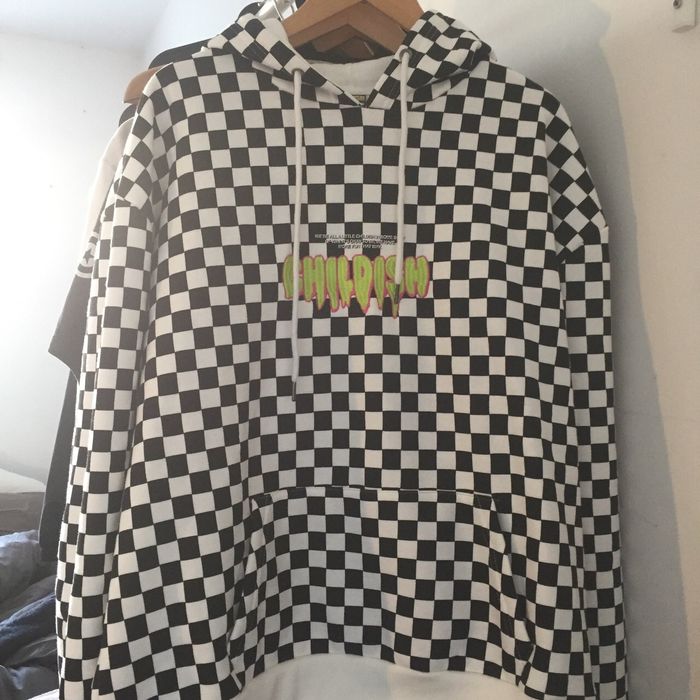 Childish checkered hoodie hot sale