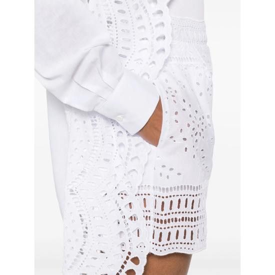 Ermanno Scervino ERMANNO SCERVINO Women Shorts & Burmudas D464P602RXT 10601 WHITE Size 30" / US 8 / IT 44 - 3 Thumbnail