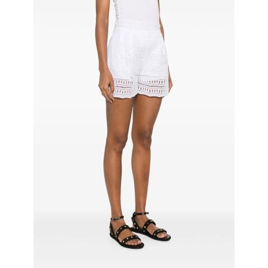 Ermanno Scervino ERMANNO SCERVINO Women Shorts & Burmudas D464P602RXT 10601 WHITE Size 30" / US 8 / IT 44 - 4 Thumbnail