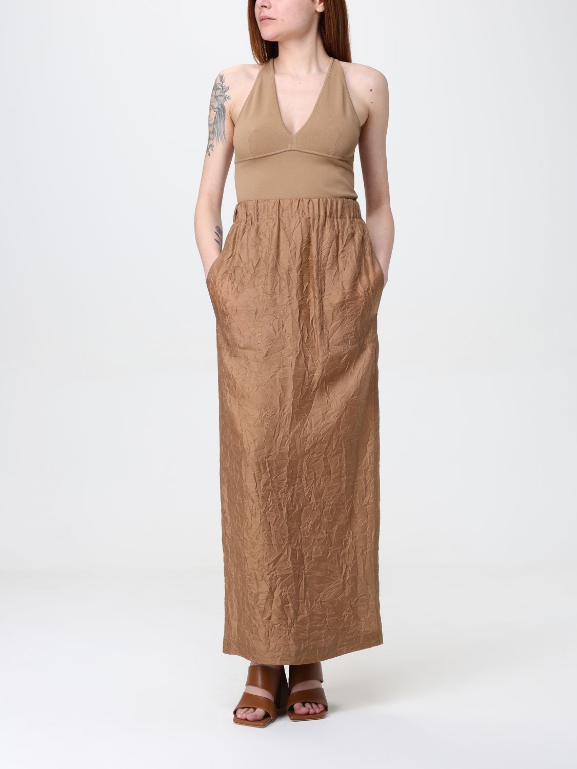 Max Mara Max Mara Skirt Woman Brown Size 30" / US 8 / IT 44 - 2 Thumbnail