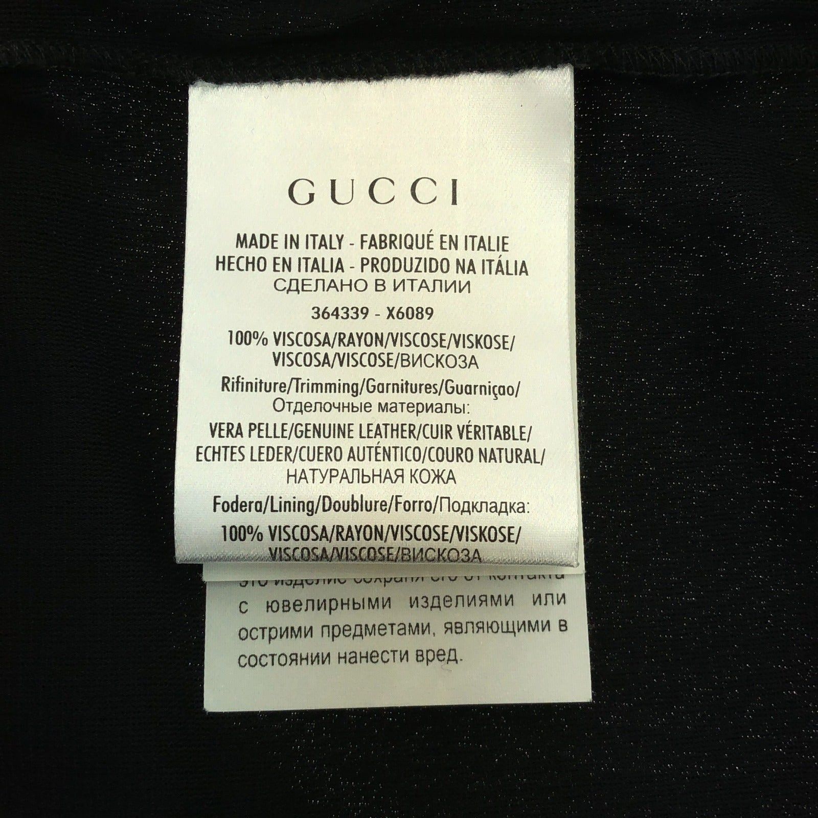 Gucci Gucci One Piece Rayon Black Size ONE SIZE - 6 Thumbnail