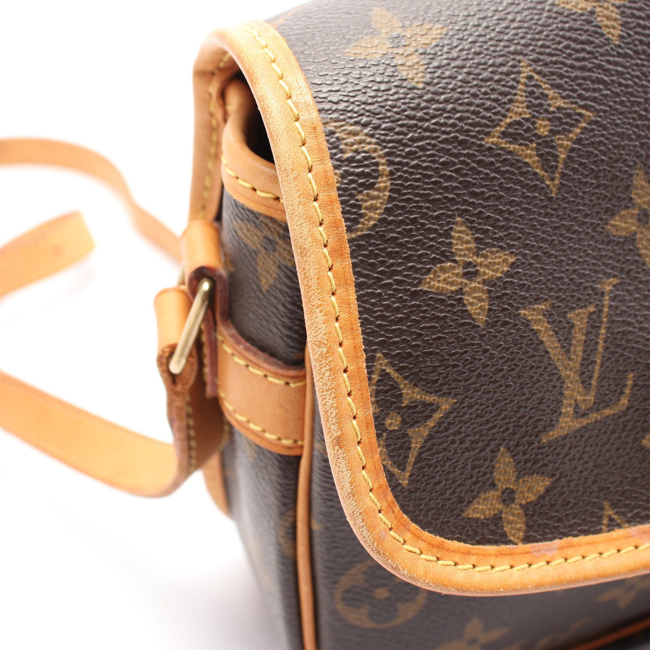 Louis Vuitton Louis Vuitton Sologne Monogram Shoulder Bag Leather Brown Size ONE SIZE - 7 Thumbnail