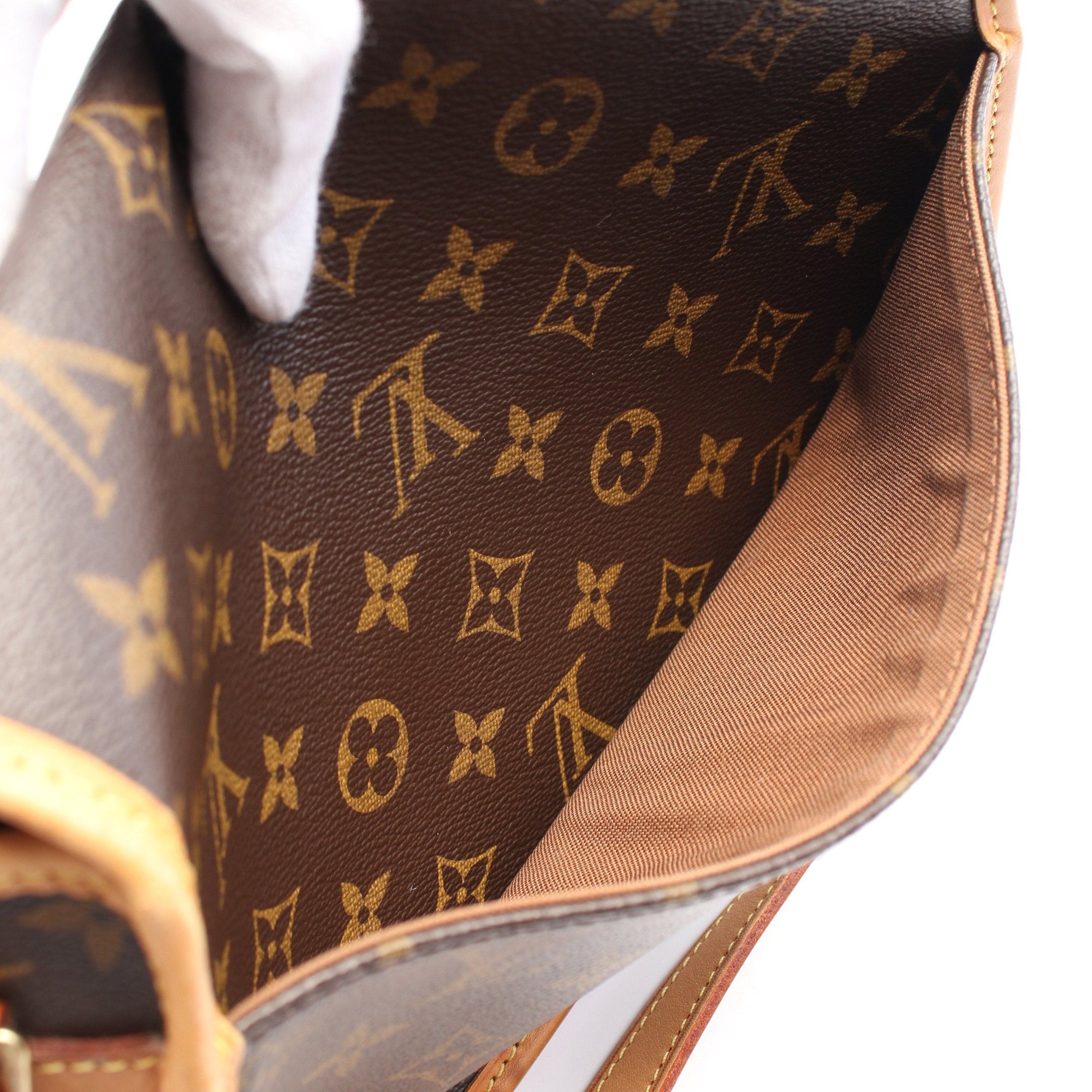 Louis Vuitton Louis Vuitton Sologne Monogram Shoulder Bag Leather Brown Size ONE SIZE - 6 Thumbnail