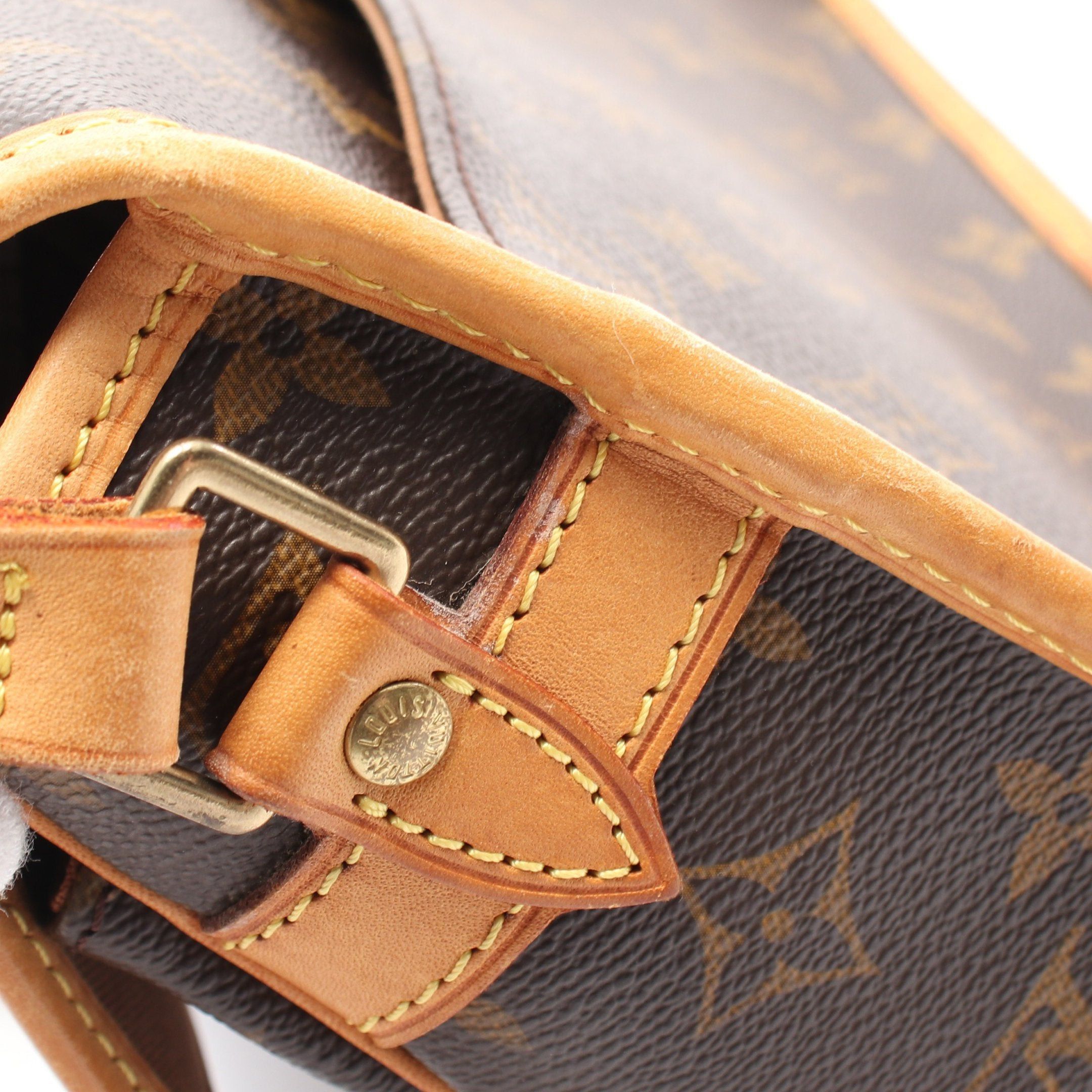 Louis Vuitton Louis Vuitton Sologne Monogram Shoulder Bag Leather Brown Size ONE SIZE - 10 Thumbnail