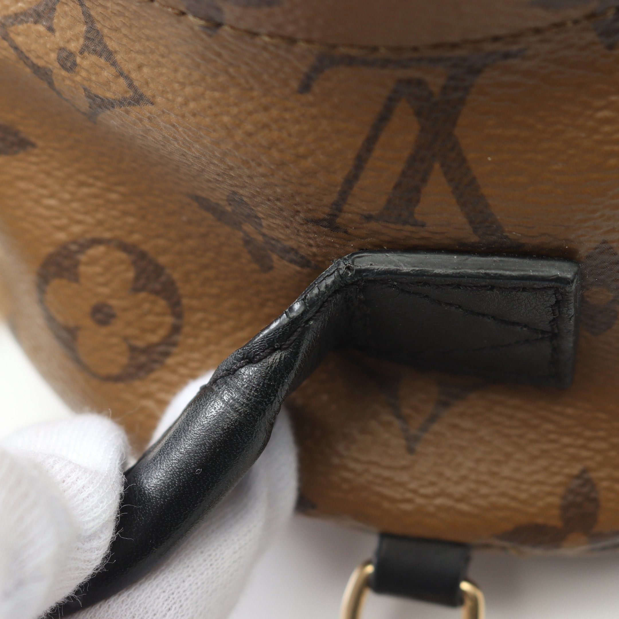 Louis Vuitton Louis Vuitton Palm Springs Backpack Mini Monogram Reverse Rucksack Leather Light Brown Dark Size ONE SIZE - 7 Thumbnail