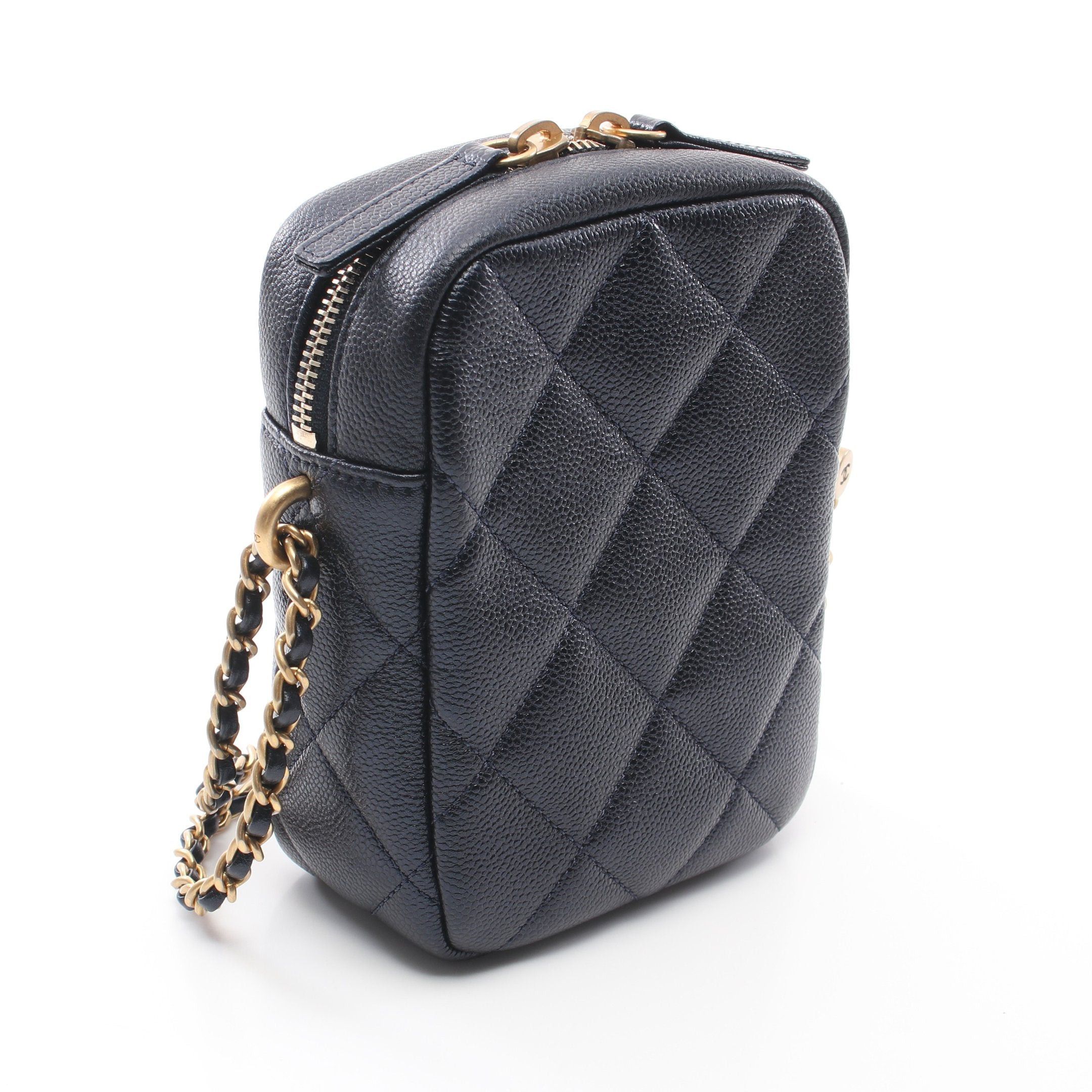 Chanel Chanel Matelasse Chain Shoulder Bag Caviar Skin Dark Navy Gold Hardware Size ONE SIZE - 2 Thumbnail