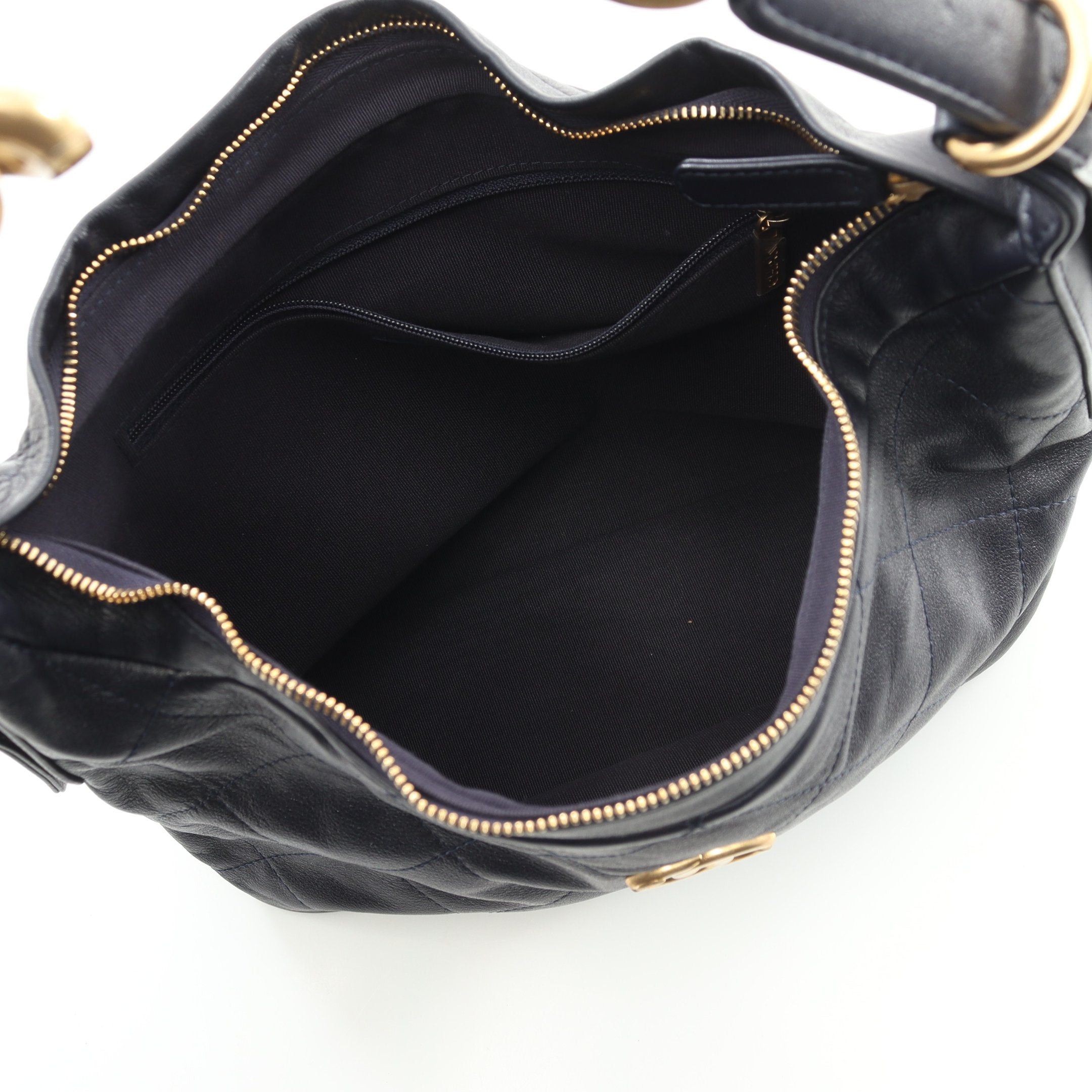Chanel Chanel Matelasse Chain Shoulder Bag Leather Navy Gold Hardware Size ONE SIZE - 3 Thumbnail