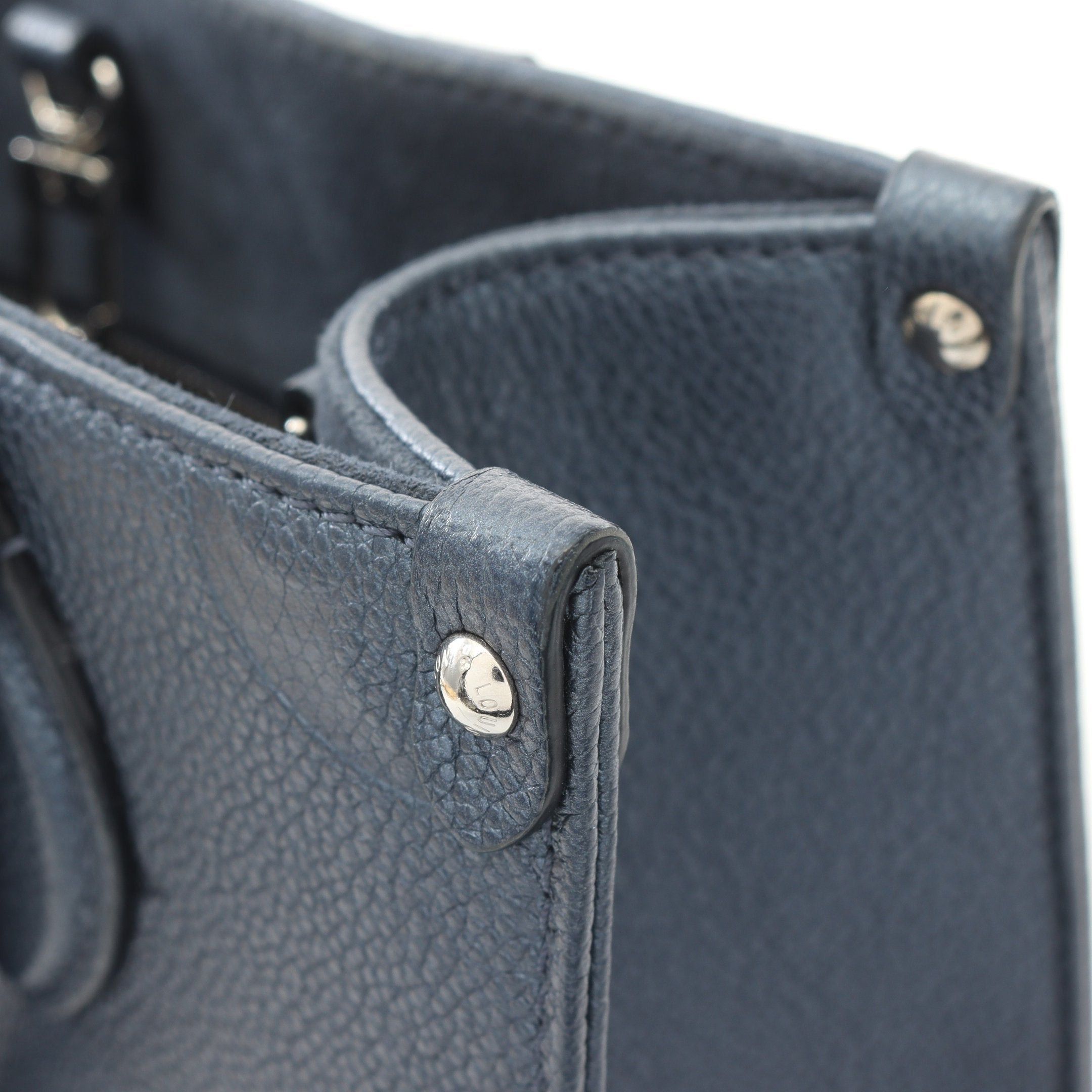 Louis Vuitton Louis Vuitton On-The-Go Pm Monogram Empreinte Handbag Leather Blue Size ONE SIZE - 10 Thumbnail