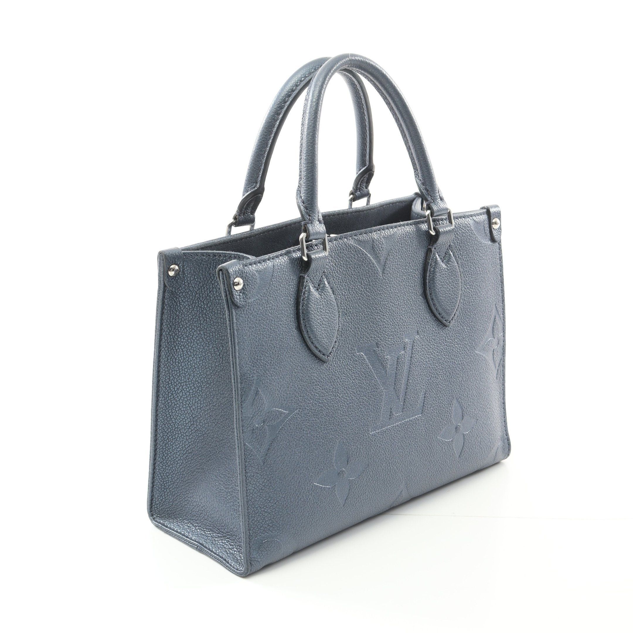 Louis Vuitton Louis Vuitton On-The-Go Pm Monogram Empreinte Handbag Leather Blue Size ONE SIZE - 2 Thumbnail