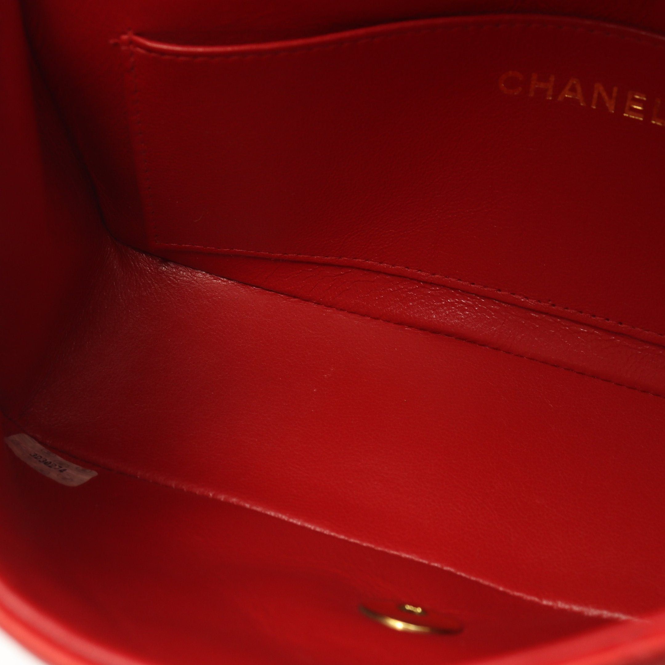 Chanel Chanel Matelasse Diana Flap Chain Shoulder Bag Lambskin Red Gold Hardware Size ONE SIZE - 12 Thumbnail