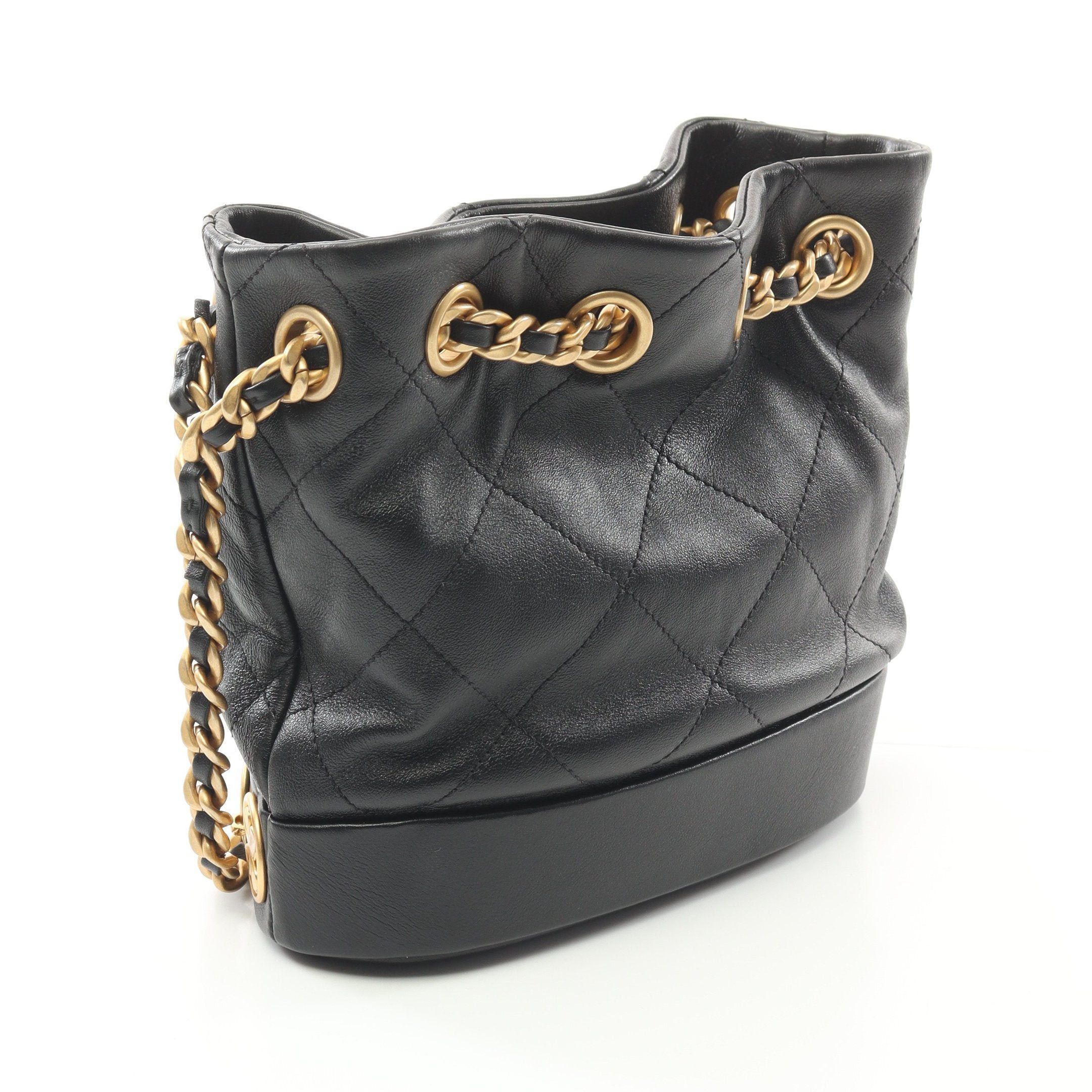 Chanel Chanel Matelasse Chain Shoulder Bag Lambskin Black Gold Hardware Purse Size ONE SIZE - 2 Thumbnail