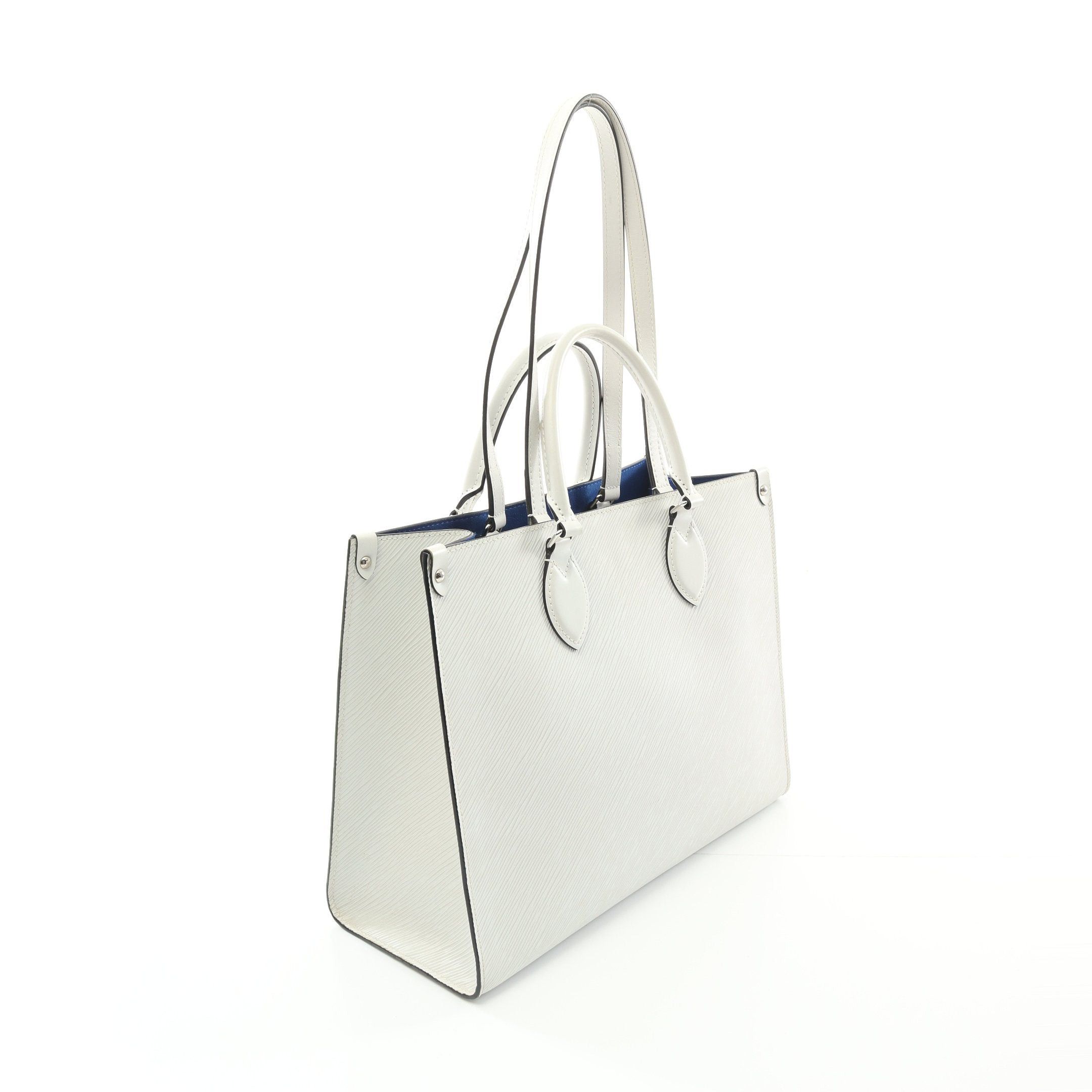 Louis Vuitton Louis Vuitton On-The-Go Mm Epi Shoulder Bag Tote Leather White Size ONE SIZE - 2 Thumbnail