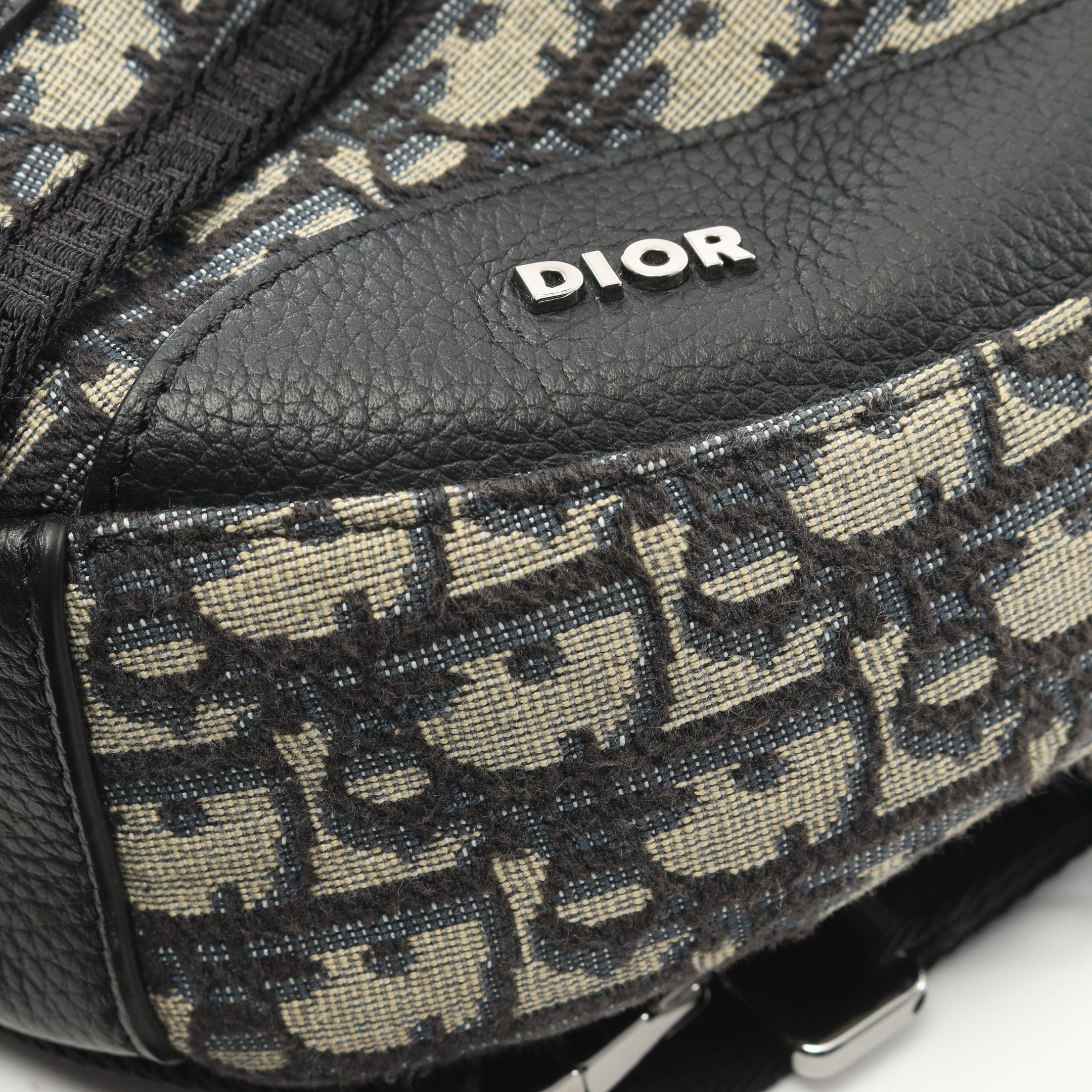 Dior Dior Scarab Oblique Body Bag Canvas Leather Beige Navy Black Size ONE SIZE - 5 Thumbnail