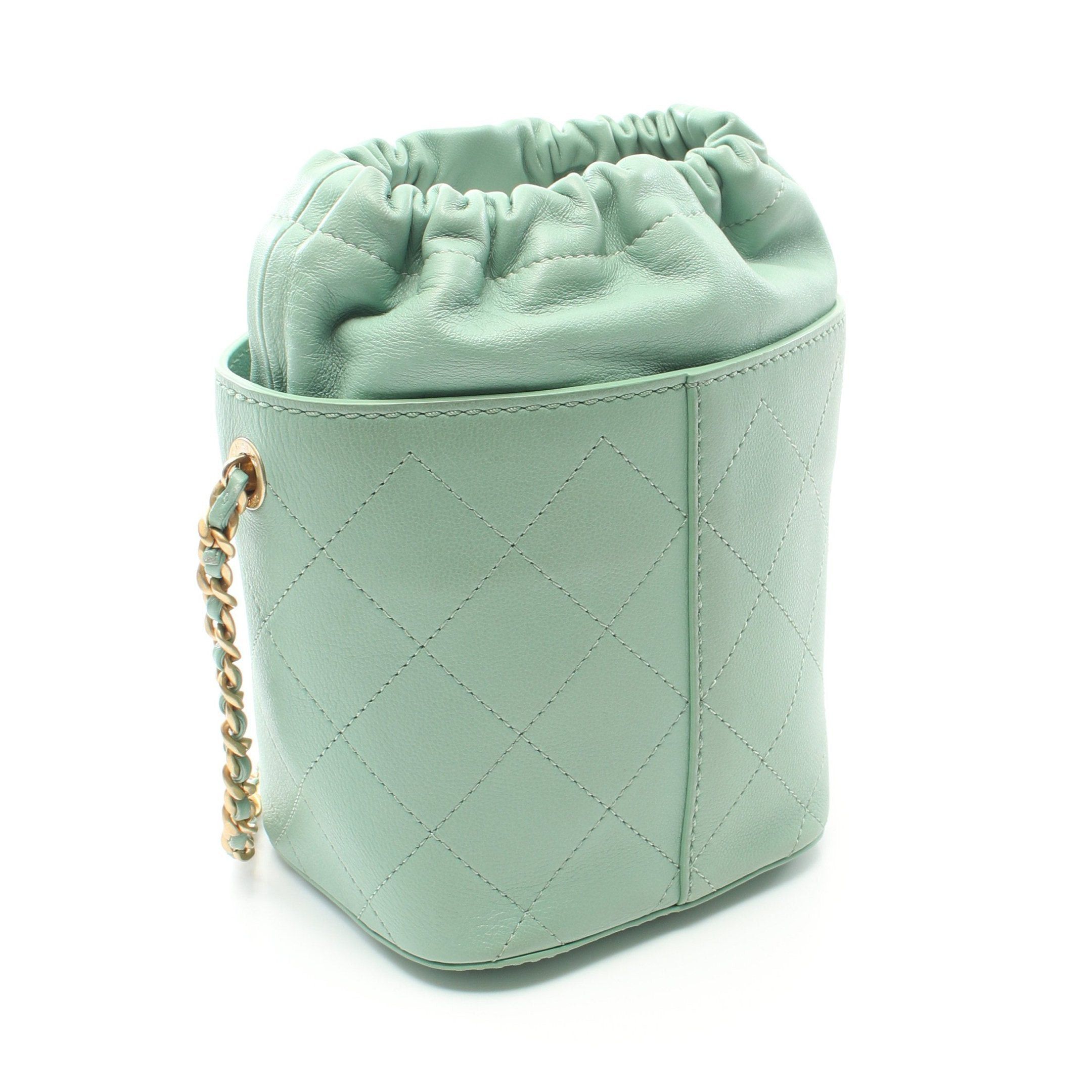 Chanel Chanel Matelasse Chain Shoulder Bag Leather Light Green Gold Hardware Size ONE SIZE - 2 Thumbnail