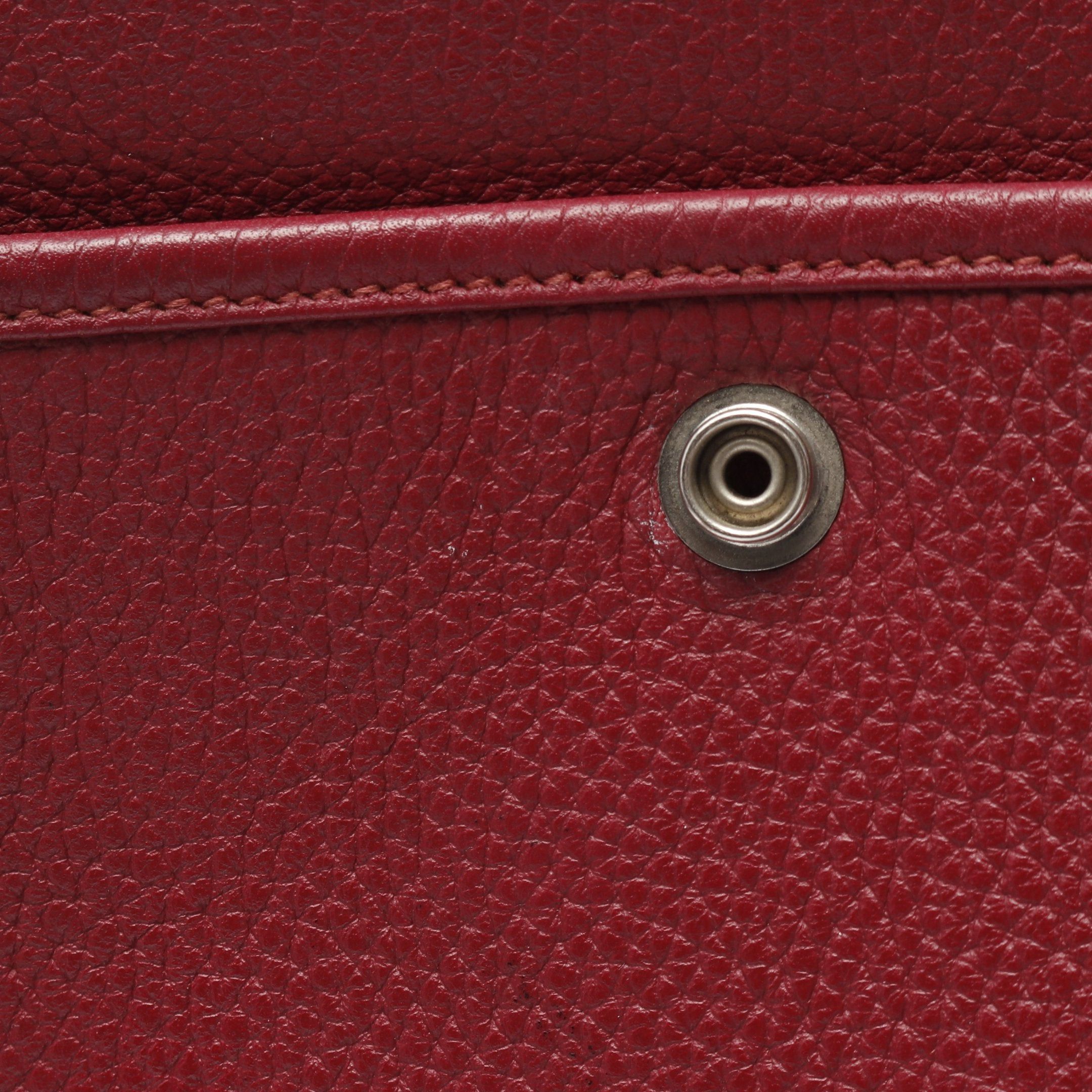 Hermes Hermes Evelyn 3 Troyes Gm Ruby Shoulder Bag Clemence Leather Bordeaux Silver Hardware □N Engraved Size ONE SIZE - 11 Thumbnail
