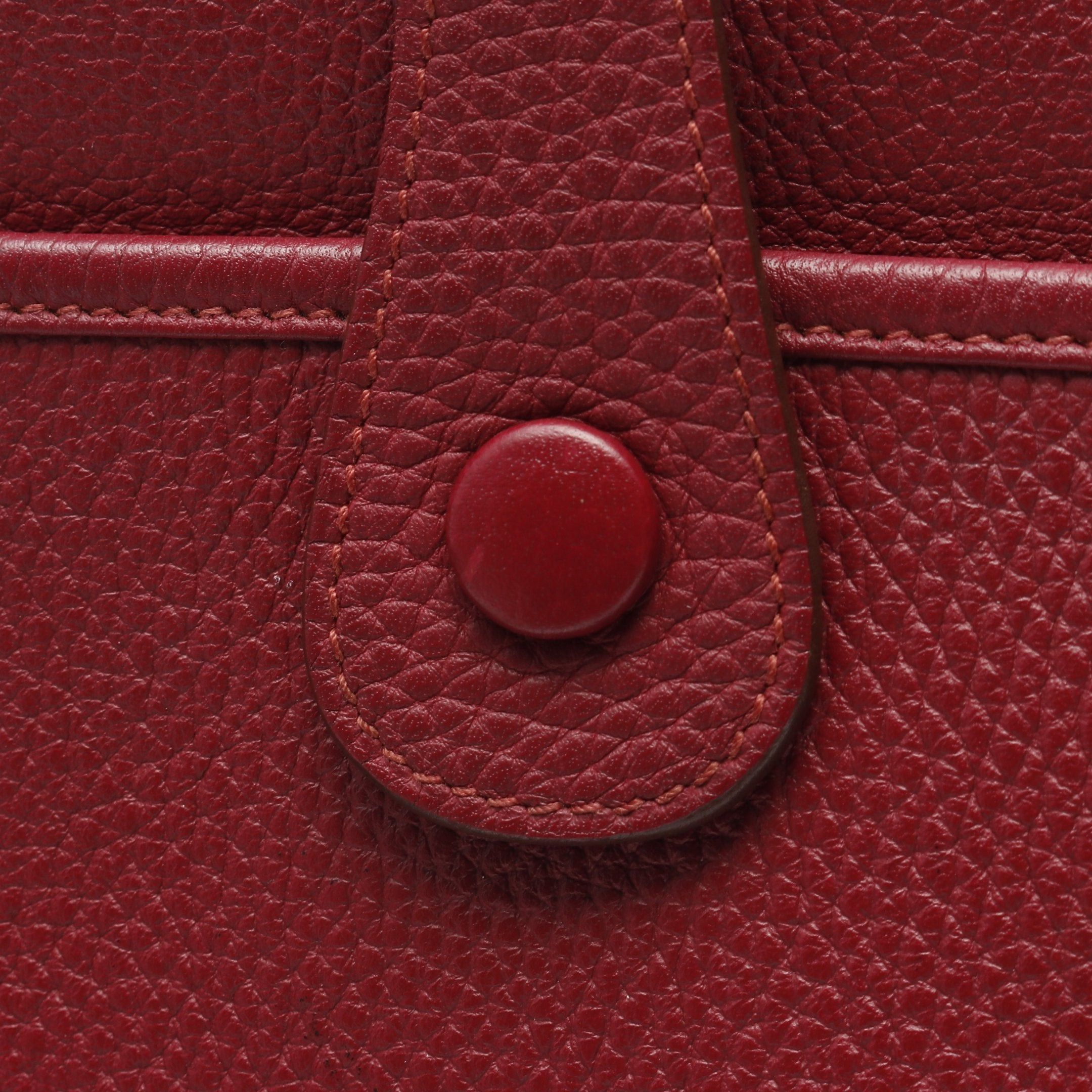 Hermes Hermes Evelyn 3 Troyes Gm Ruby Shoulder Bag Clemence Leather Bordeaux Silver Hardware □N Engraved Size ONE SIZE - 12 Thumbnail