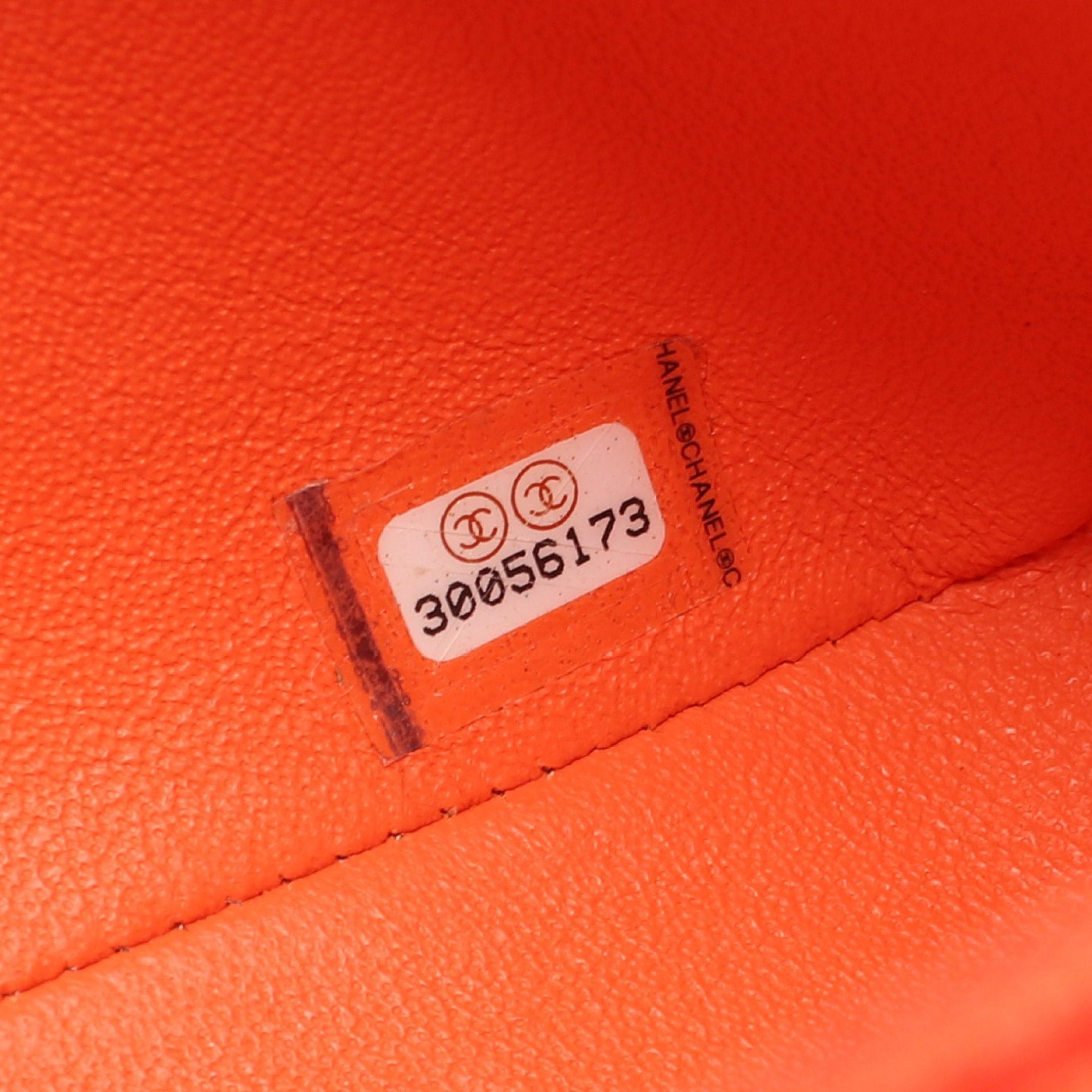 Chanel Chanel Matelasse Chain Shoulder Bag Lambskin Orange Gold Hardware Size ONE SIZE - 5 Thumbnail