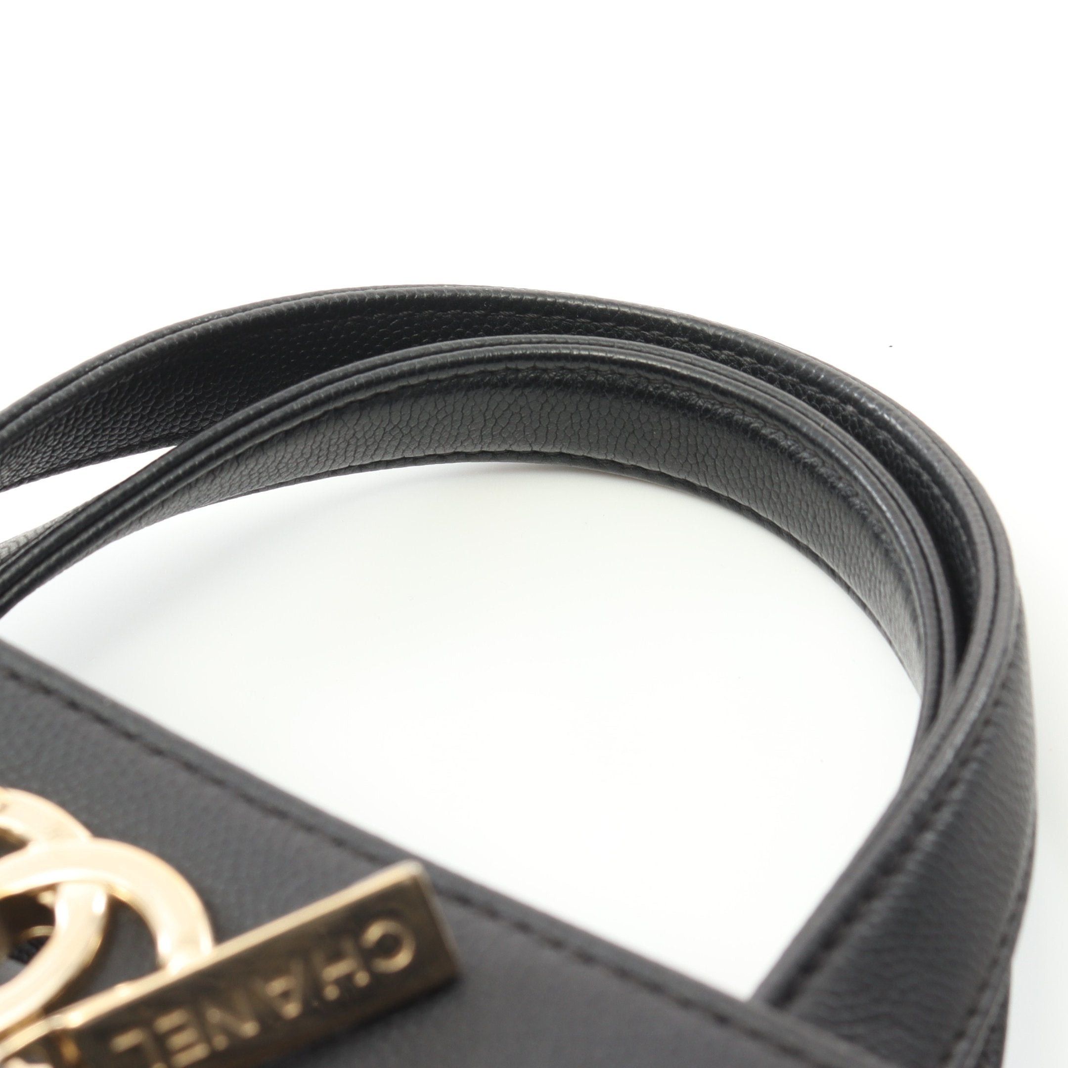 Chanel Chanel Business Affinity Matelasse Chain Shoulder Bag Caviar Skin Black Gold Hardware Size ONE SIZE - 8 Thumbnail