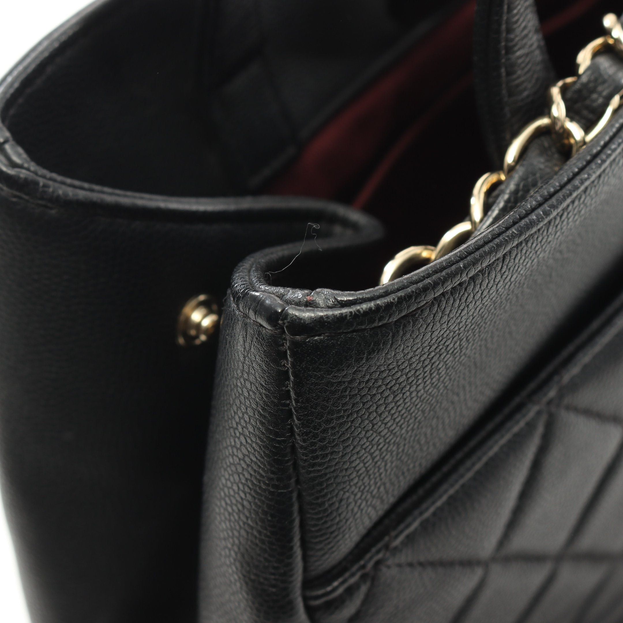 Chanel Chanel Business Affinity Matelasse Chain Shoulder Bag Caviar Skin Black Gold Hardware Size ONE SIZE - 7 Thumbnail