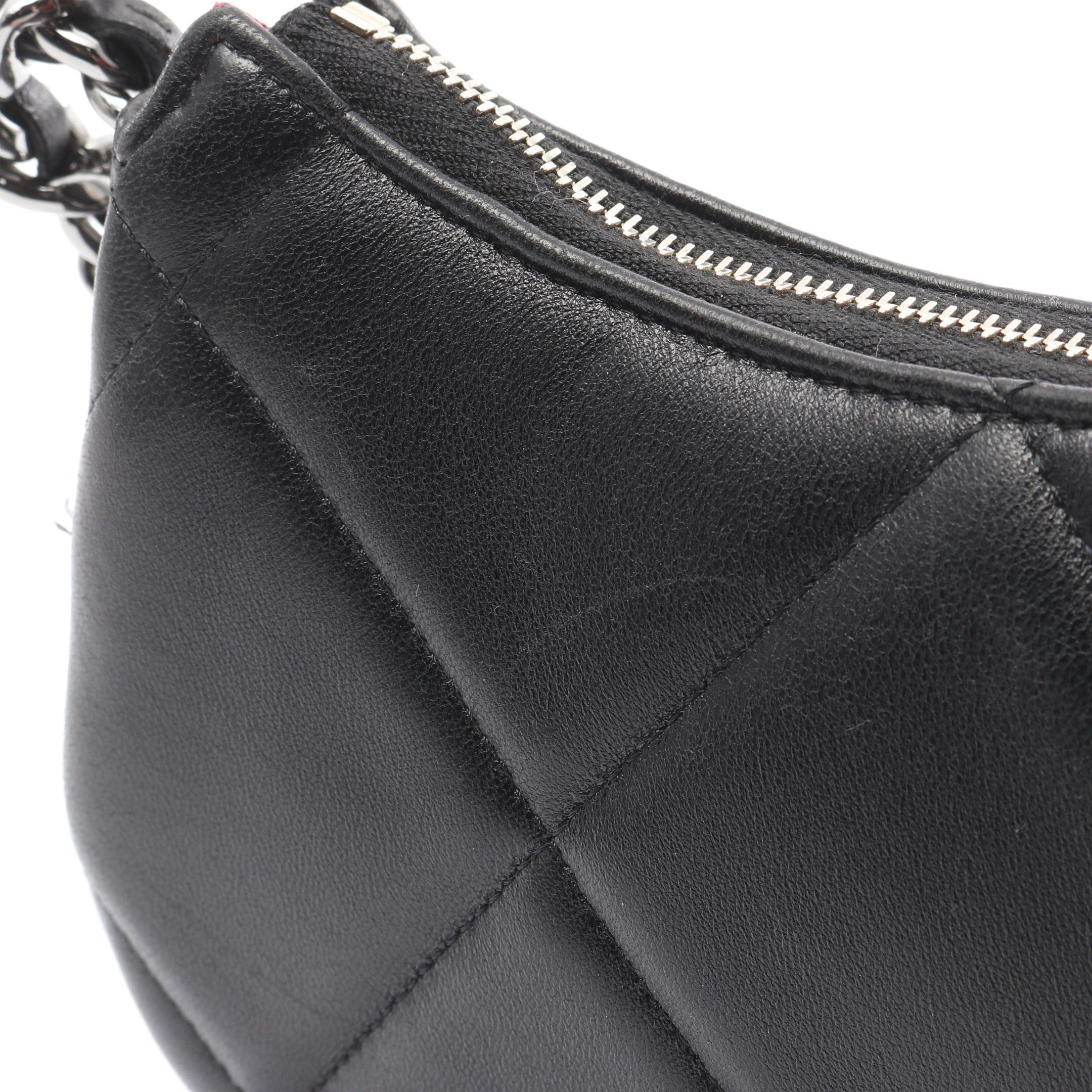 Chanel Chanel Chanel 19 Matelasse Small Hobo Chain Shoulder Bag Leather Black Combination Metal Fittings Size ONE SIZE - 8 Thumbnail