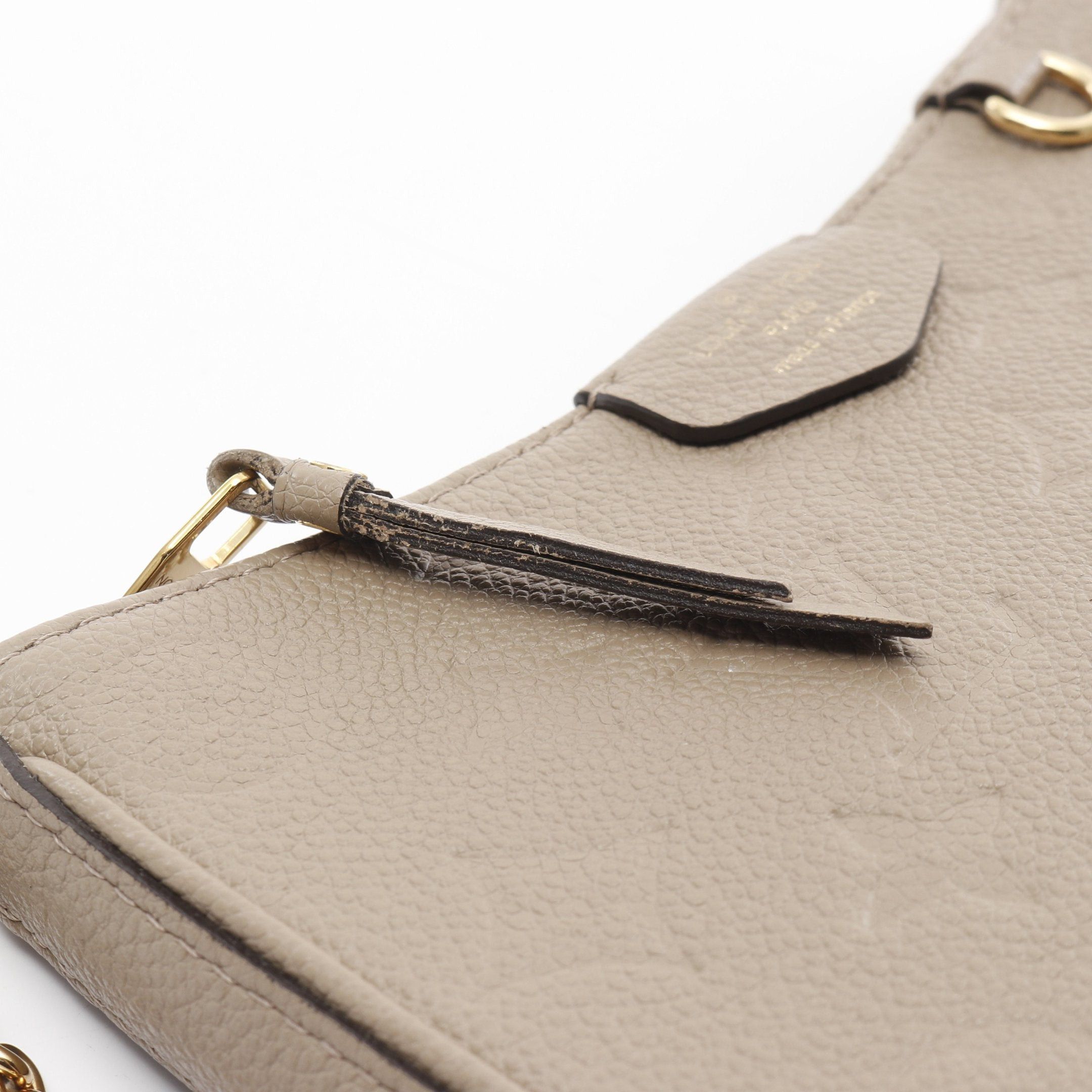 Louis Vuitton Louis Vuitton Easy Pouch Monogram Empreinte Tourterelle Chain Shoulder Bag Leather Gray Beige Size ONE SIZE - 8 Thumbnail