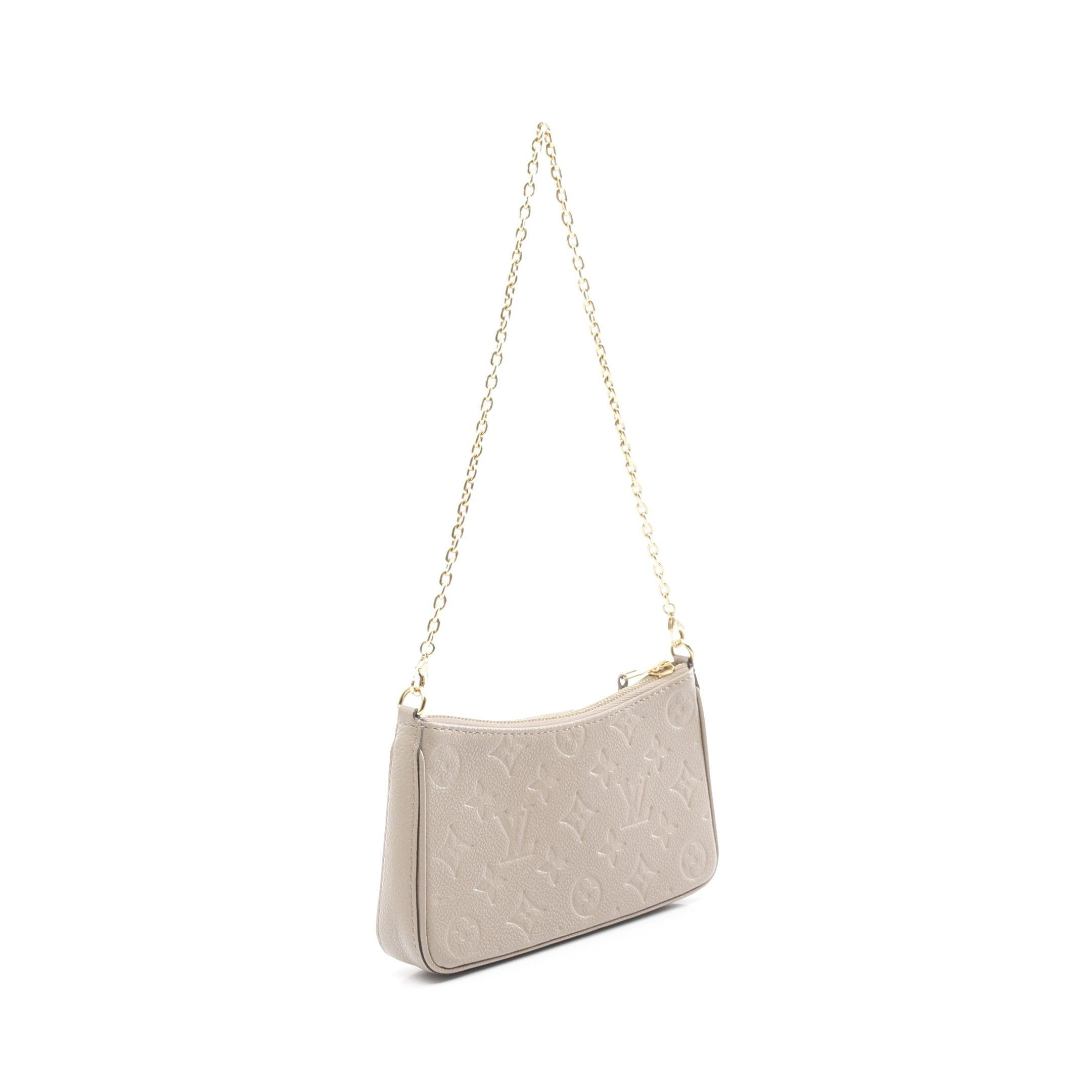 Louis Vuitton Louis Vuitton Easy Pouch Monogram Empreinte Tourterelle Chain Shoulder Bag Leather Gray Beige Size ONE SIZE - 2 Thumbnail