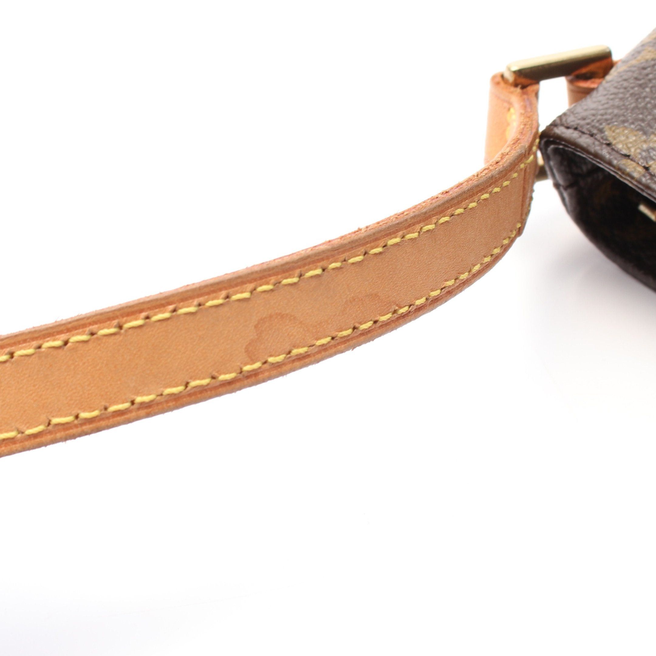 Louis Vuitton Louis Vuitton Trotteur Monogram Shoulder Bag Leather Brown Size ONE SIZE - 7 Thumbnail