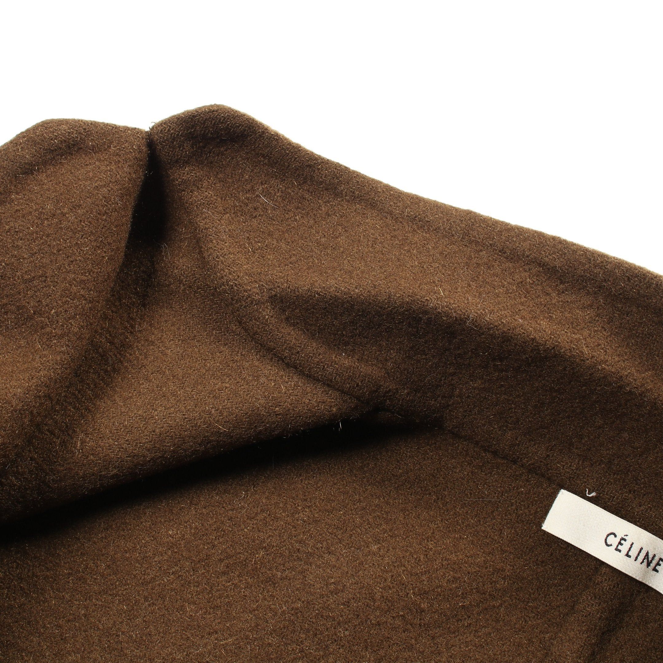 Celine Celine Egg Crombie Gown Coat Cashmere Khaki Green Phoebe Period Size ONE SIZE - 6 Thumbnail