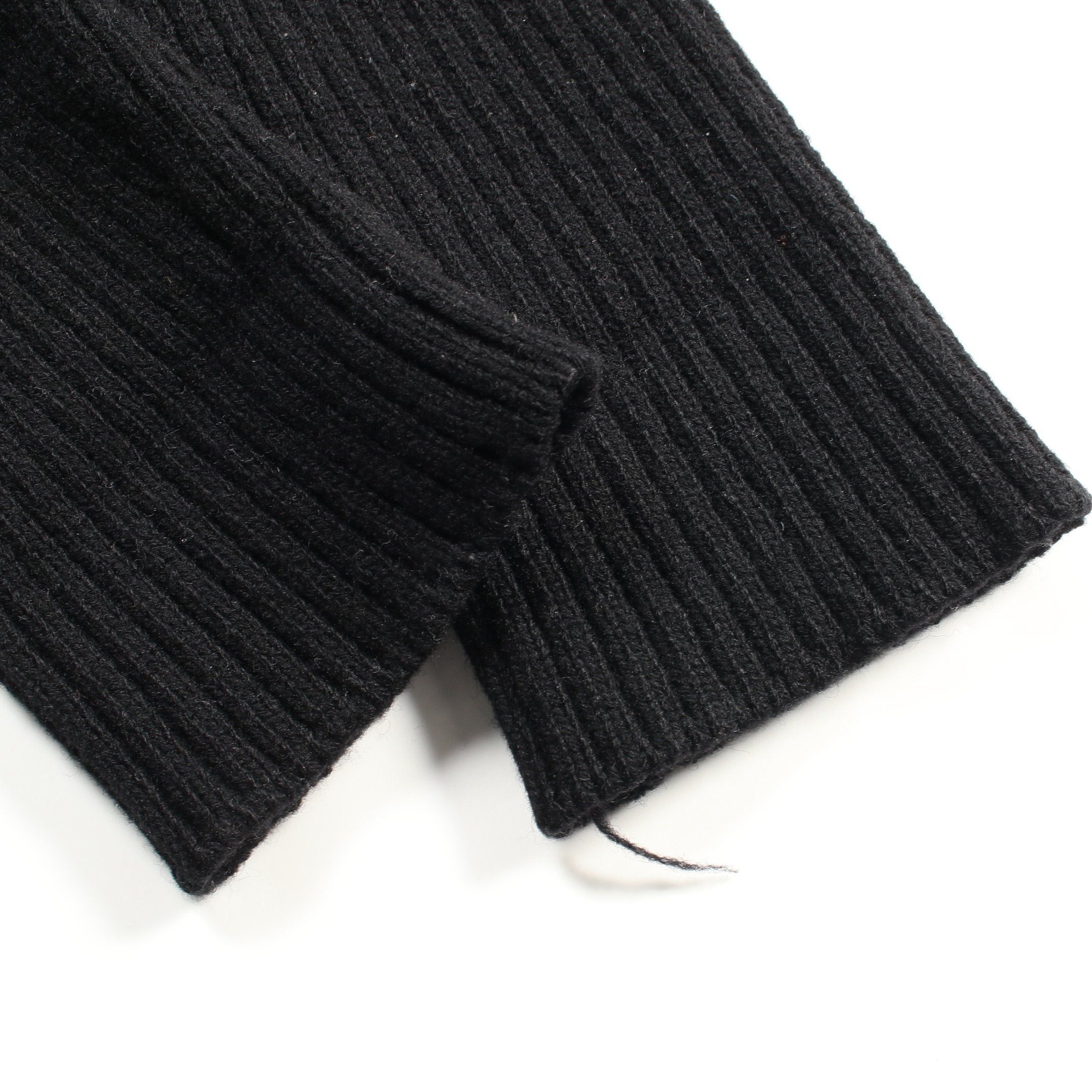 Louis Vuitton Louis Vuitton Knit Jacket Rabbit Fur Wool Black Dark Brown Zip Up Color-Block Size ONE SIZE - 7 Thumbnail