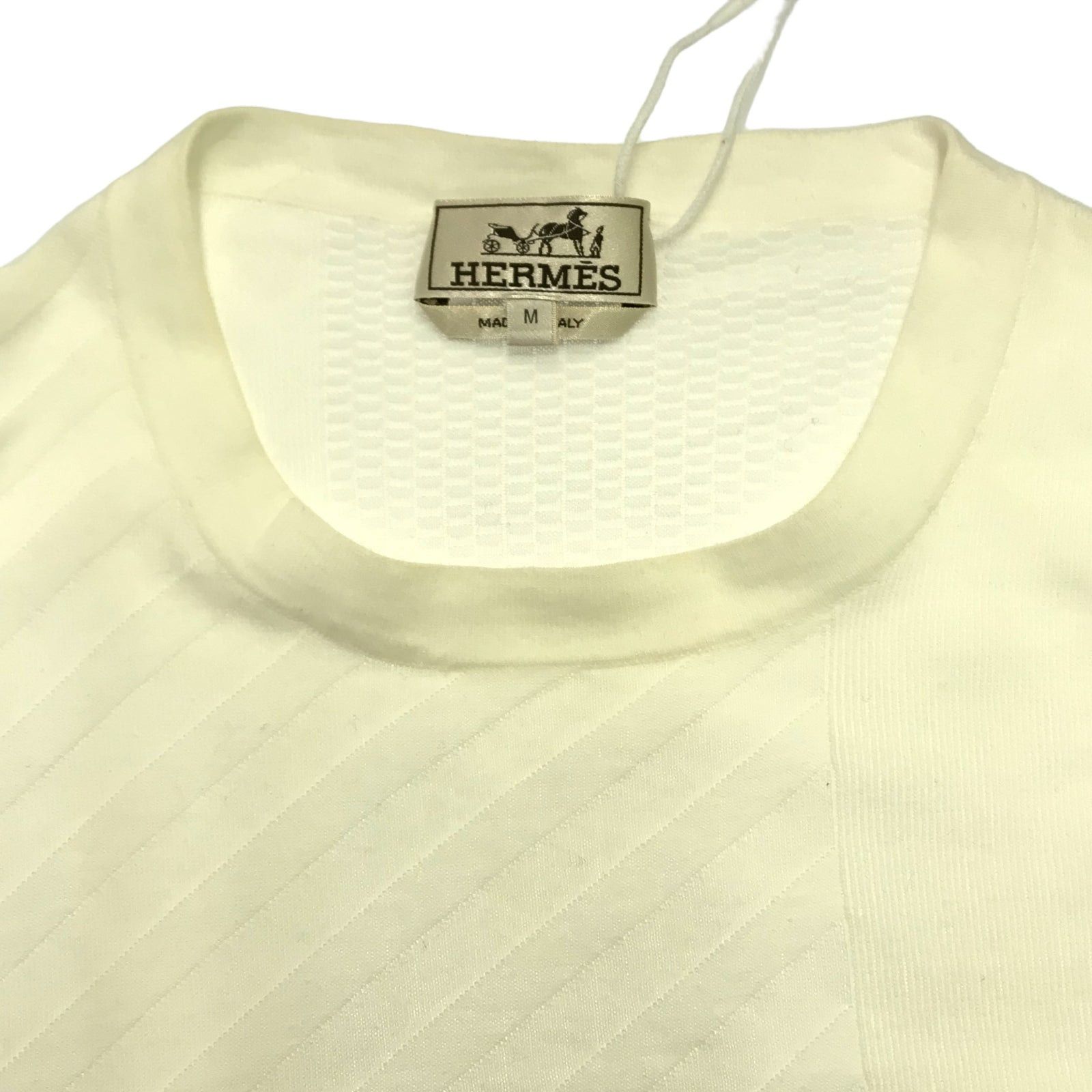 Hermes Hermes Knit Cotton White Size ONE SIZE - 9 Thumbnail