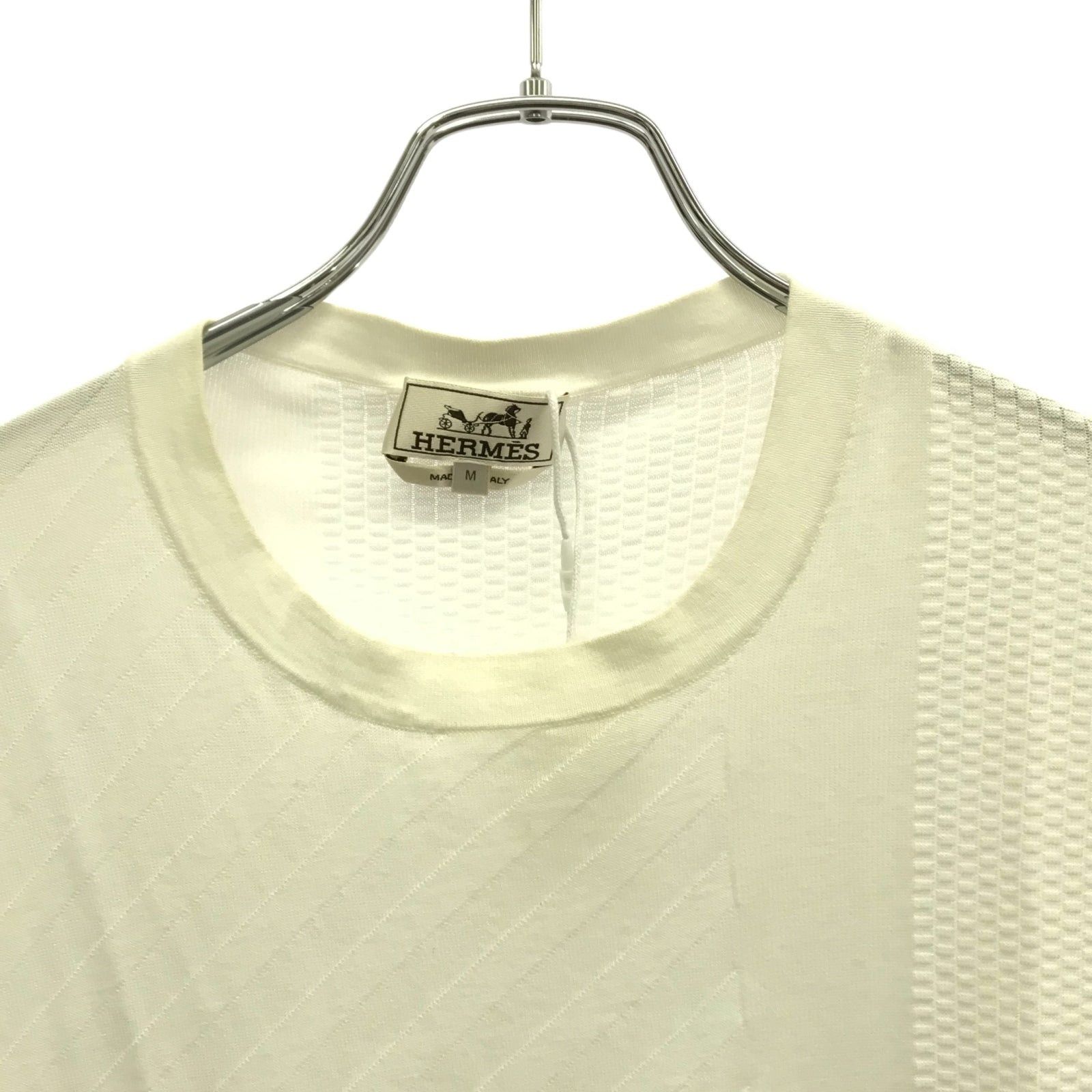 Hermes Hermes Knit Cotton White Size ONE SIZE - 3 Thumbnail