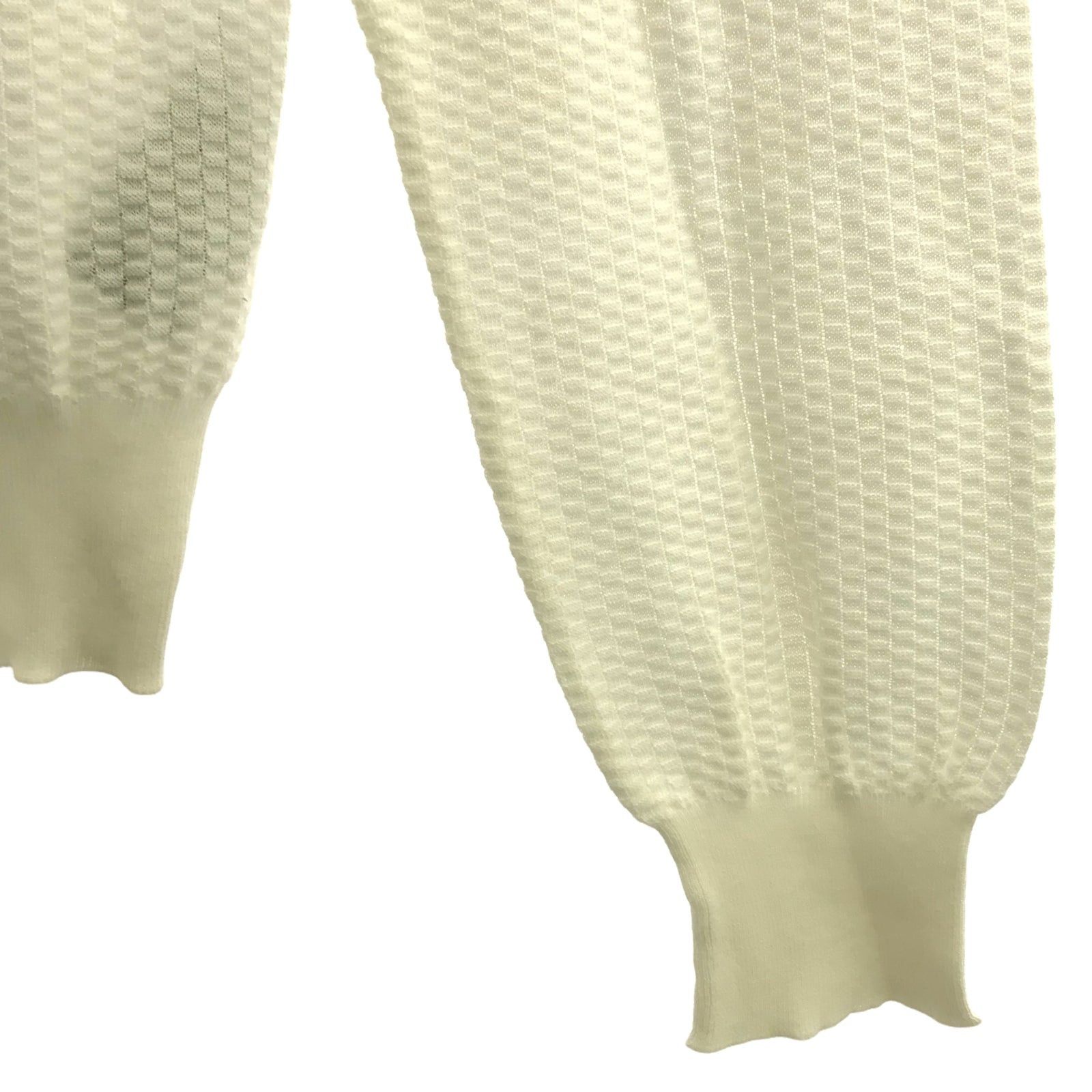 Hermes Hermes Knit Cotton White Size ONE SIZE - 4 Thumbnail