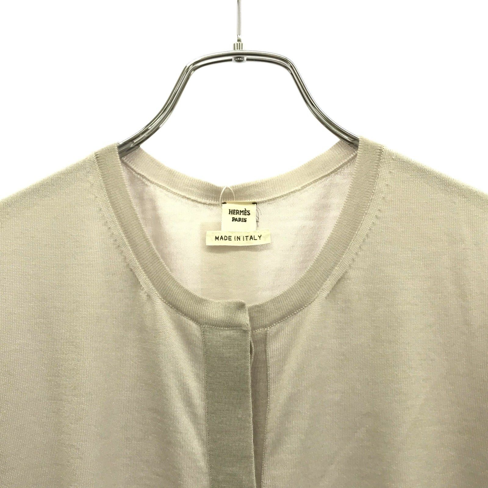 Hermes Hermes Cardigan Cashmere Gray Size ONE SIZE - 3 Thumbnail
