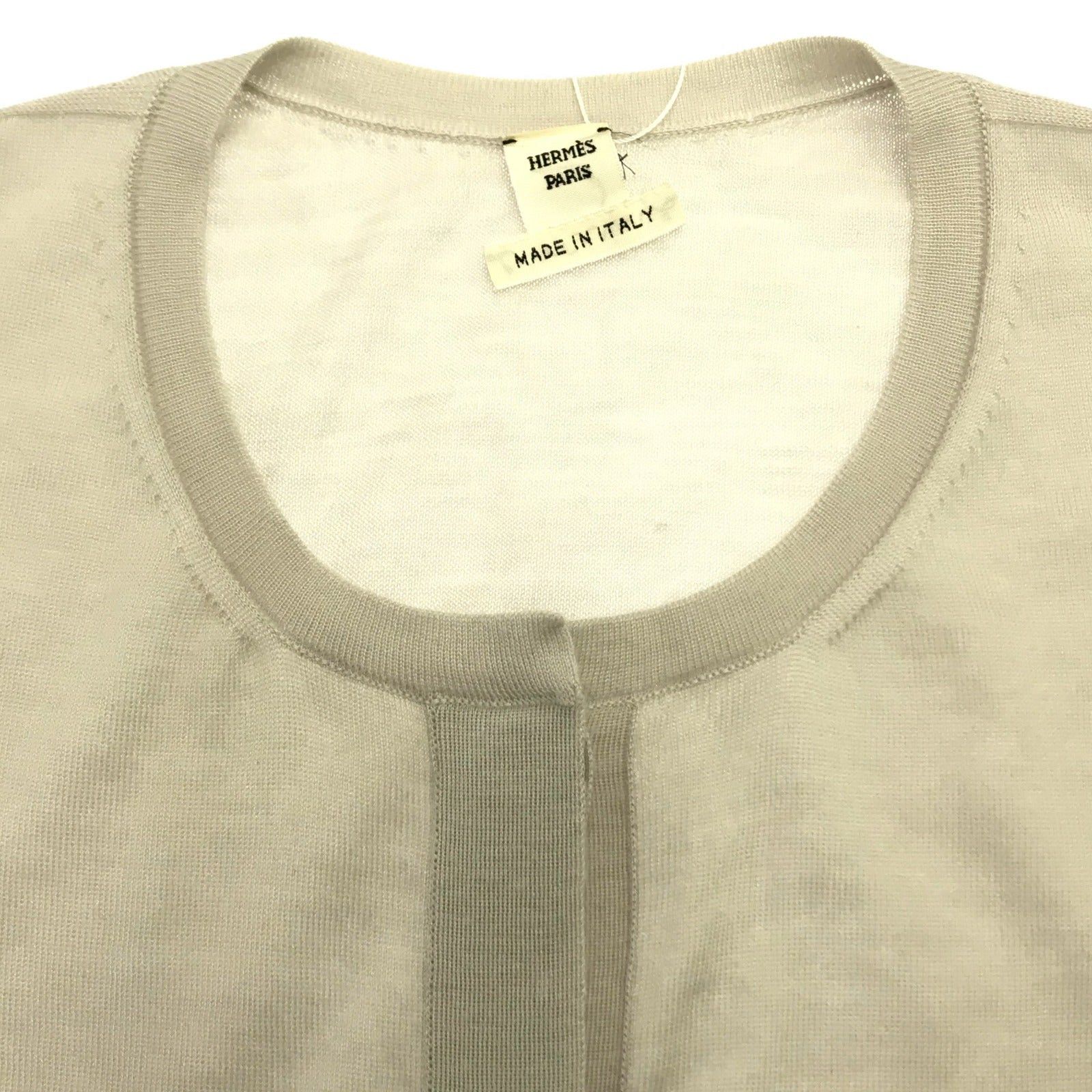 Hermes Hermes Cardigan Cashmere Gray Size ONE SIZE - 10 Thumbnail