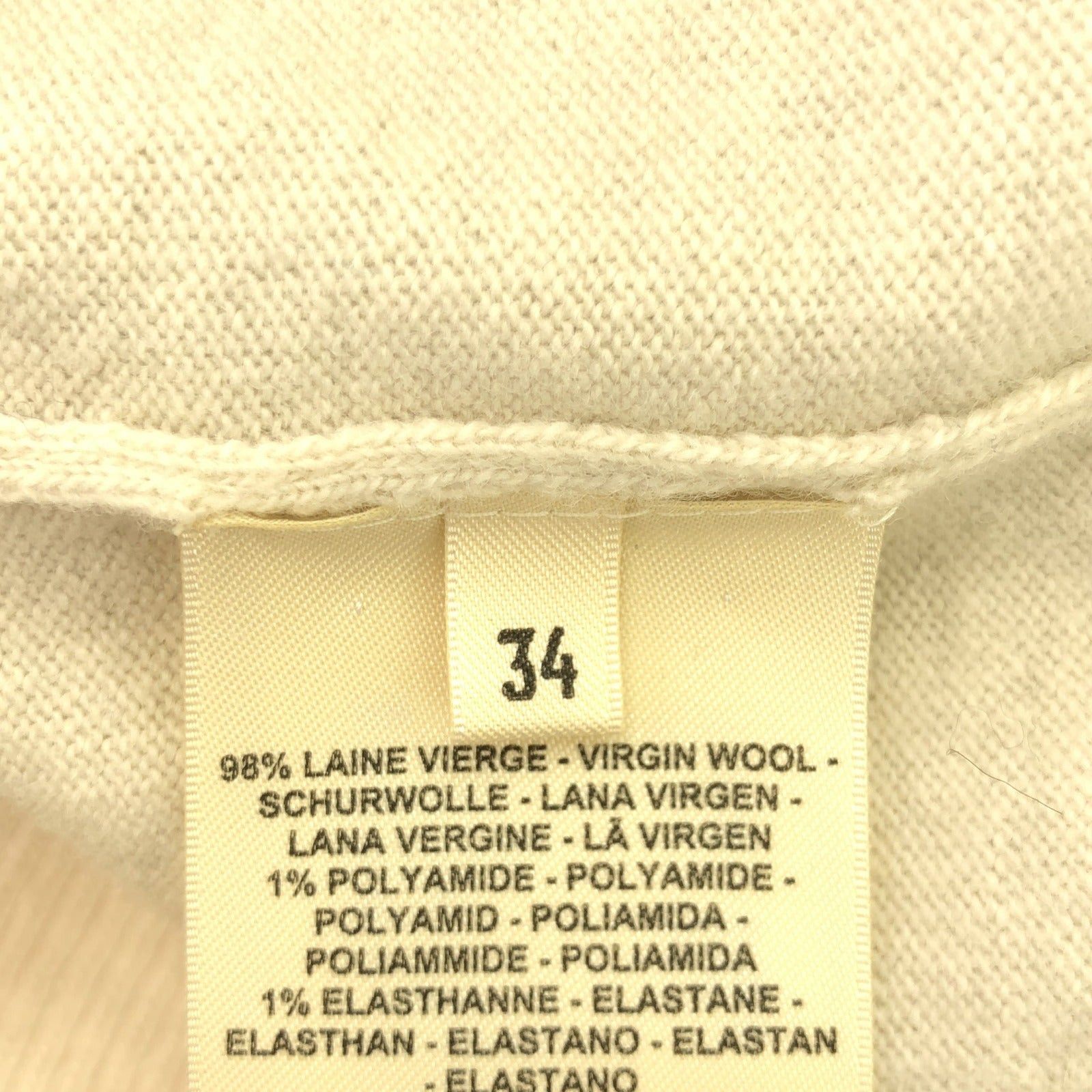 Hermes Hermes Knit 23Aw Wool Beige Size ONE SIZE - 6 Thumbnail