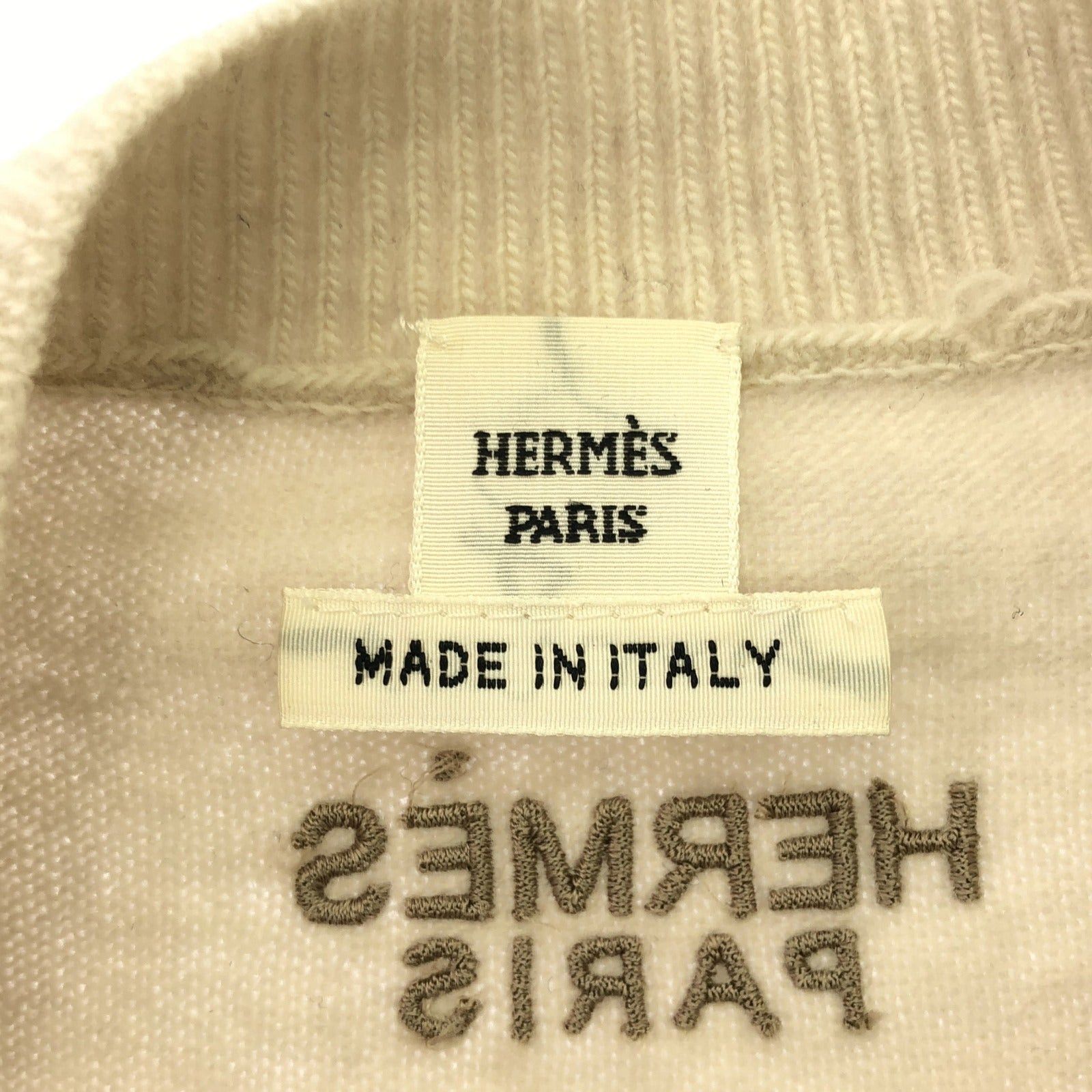 Hermes Hermes Knit 23Aw Wool Beige Size ONE SIZE - 5 Thumbnail