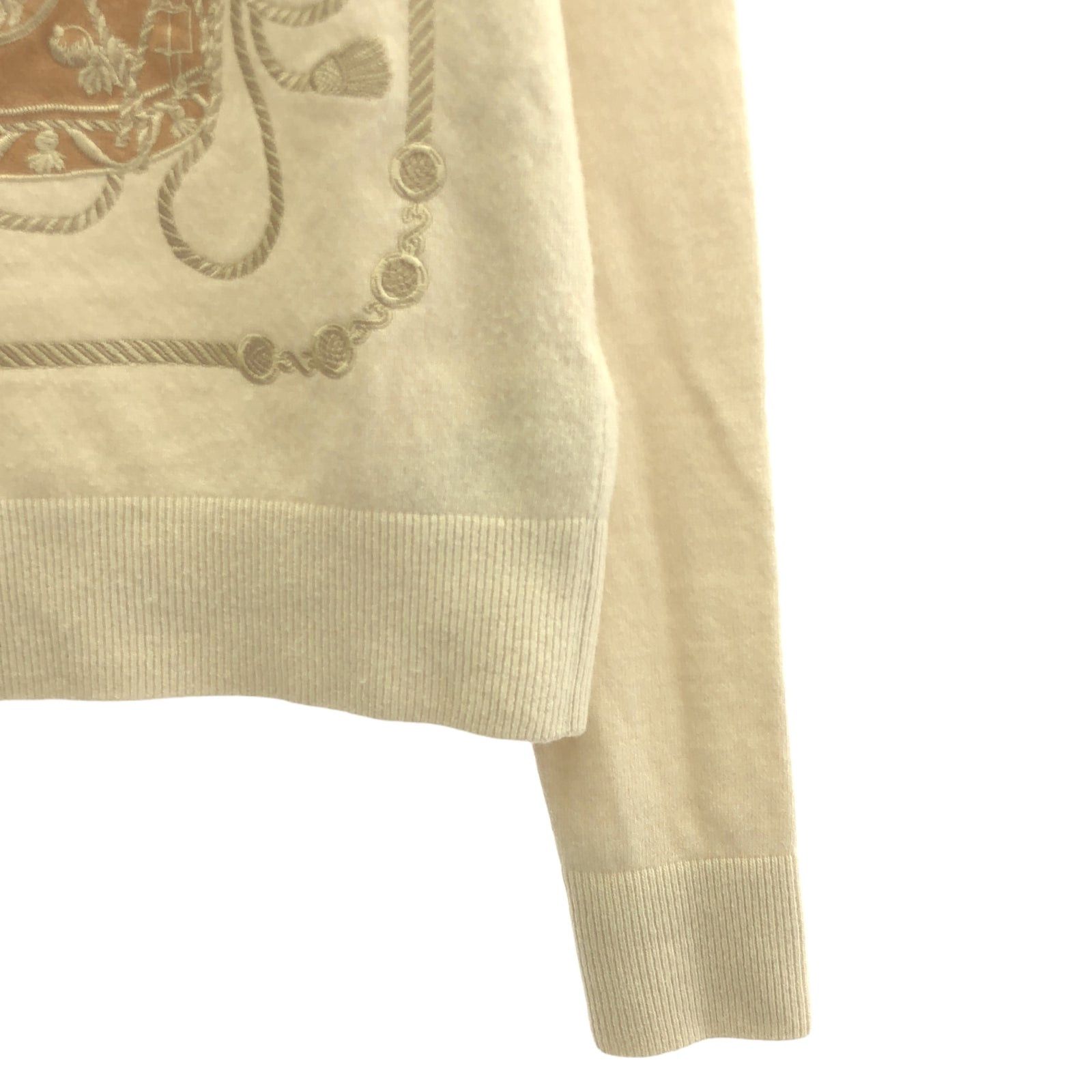 Hermes Hermes Knit 23Aw Wool Beige Size ONE SIZE - 4 Thumbnail