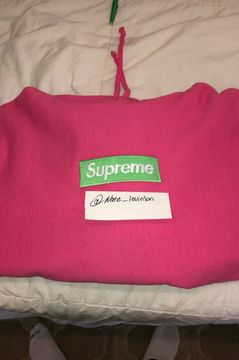 Magenta hot sale supreme hoodie