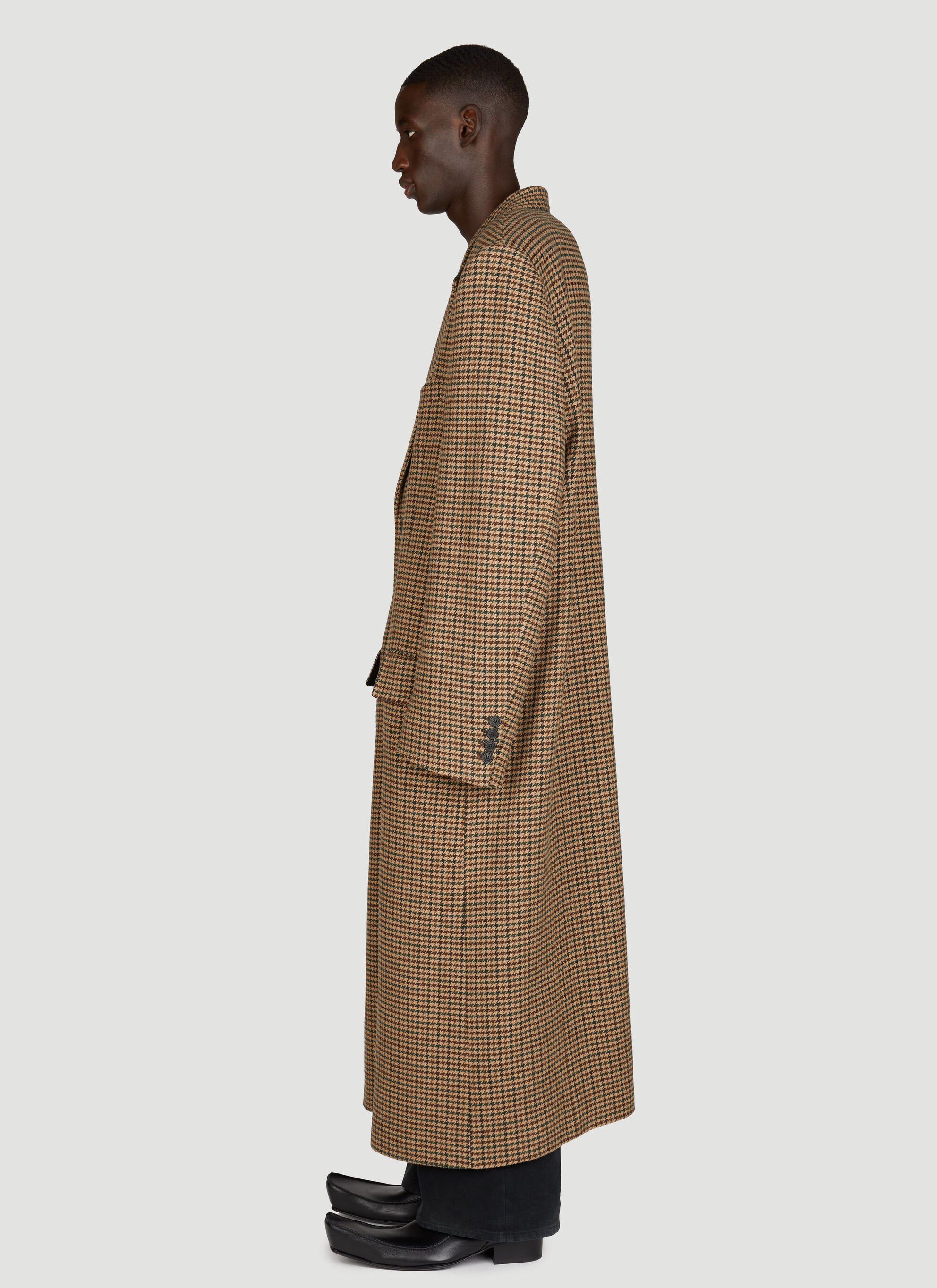 Balenciaga Oversized Houndstooth Coat Size US M / EU 48-50 / 2 - 3 Thumbnail