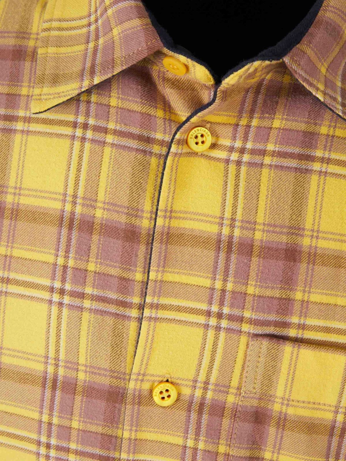 Balenciaga Balenciaga Checkered Reversible Overshirt Size US L / EU 52-54 / 3 - 5 Thumbnail
