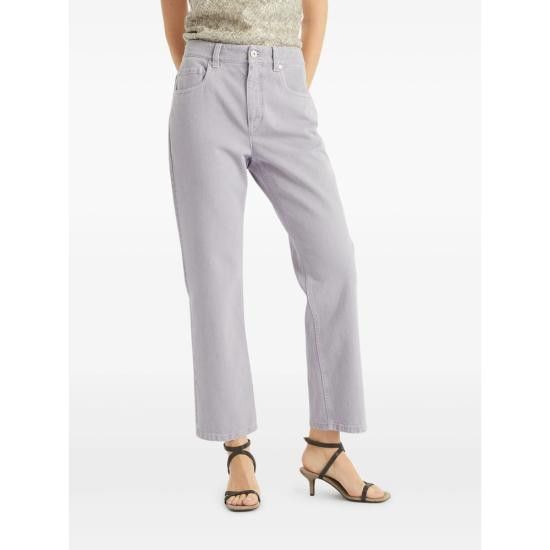 Brunello Cucinelli BRUNELLO CUCINELLI Women Denims M0H81P5758 C9101 PURPLE Size 28" / US 6 / IT 42 - 2 Thumbnail