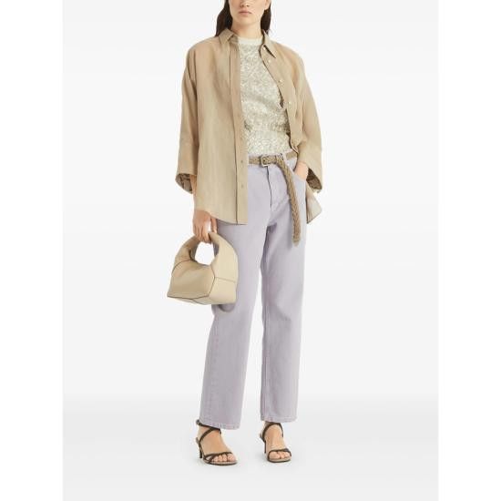 Brunello Cucinelli BRUNELLO CUCINELLI Women Denims M0H81P5758 C9101 PURPLE Size 28" / US 6 / IT 42 - 5 Thumbnail