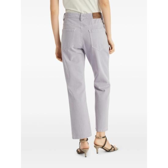 Brunello Cucinelli BRUNELLO CUCINELLI Women Denims M0H81P5758 C9101 PURPLE Size 26" / US 2 / IT 38 - 4 Thumbnail