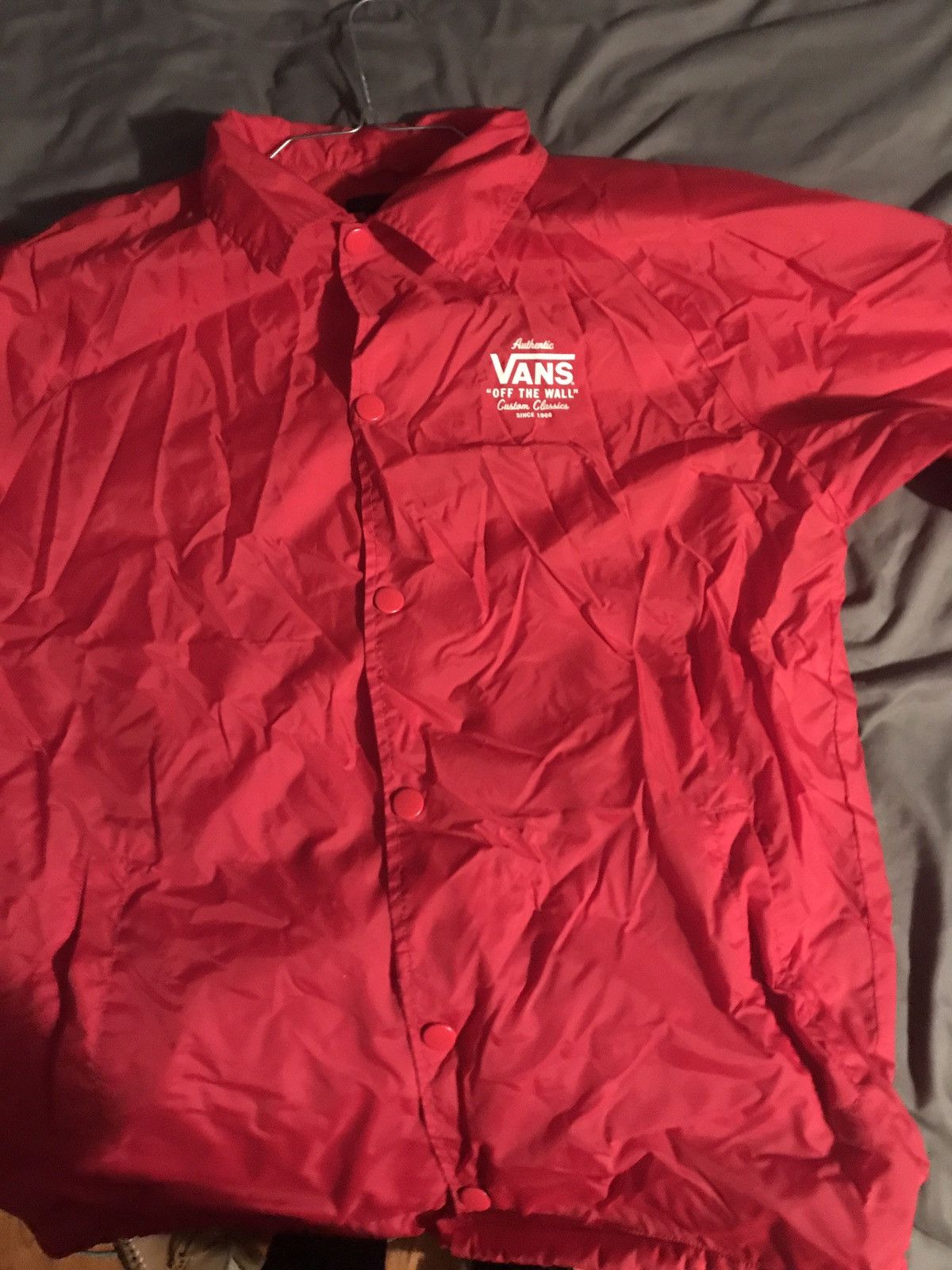 Vans Red Wind Breaker Jacket