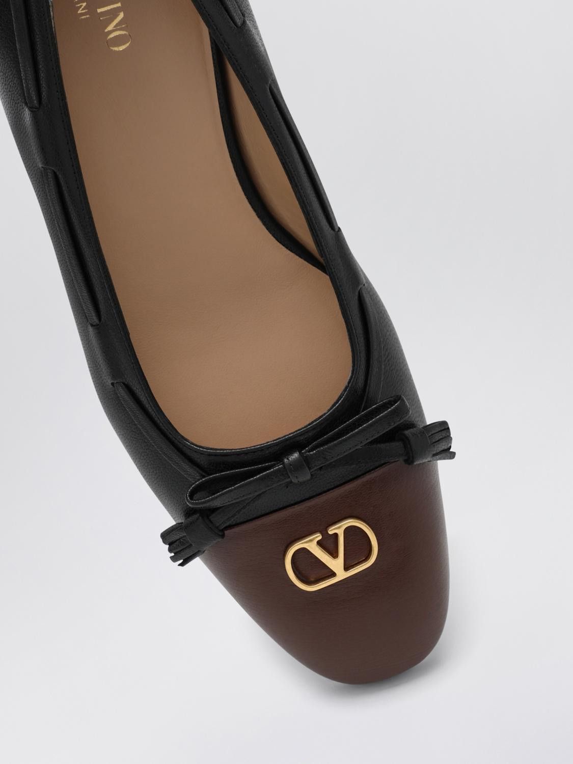 Valentino Valentino Garavani Ballet Flats Woman Coffee Size US 12 / IT 42 - 3 Thumbnail