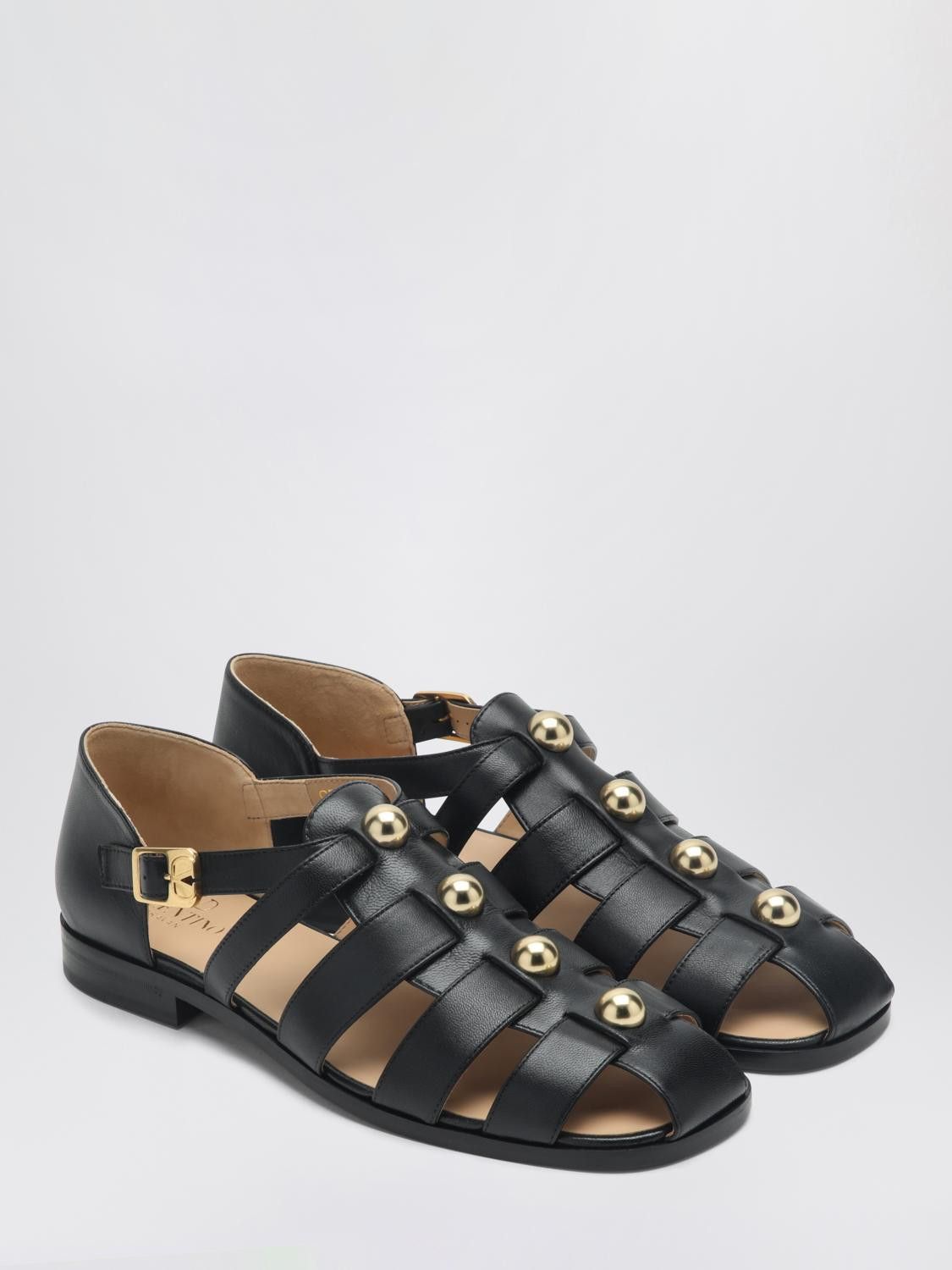 Valentino Valentino Garavani Sandals Men Black Size US 6 / EU 39 - 2 Thumbnail