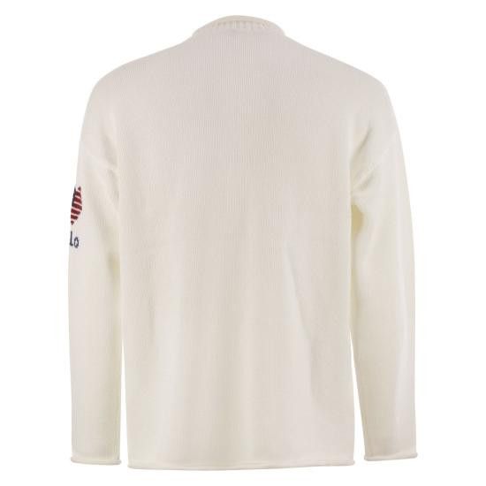 Polo Ralph Lauren POLO RALPH LAUREN Men Sweater 710962906 WHITE Size US L / EU 52-54 / 3 - 2 Thumbnail