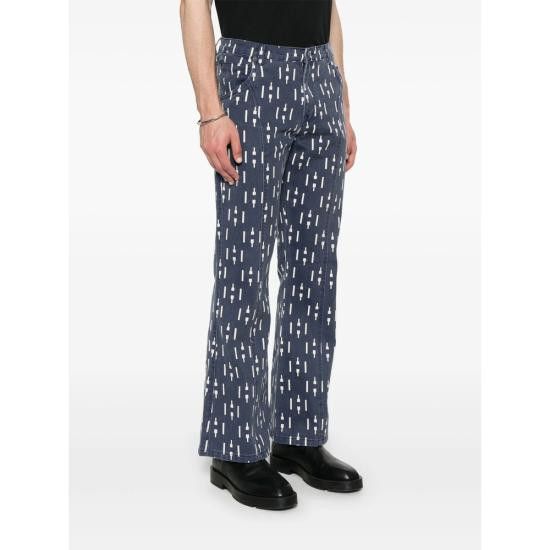 Honor the Gift HONOR THE GIFT Men Straight Pants HTG250119 NAVY BLUE Size US 36 / EU 52 - 4 Thumbnail